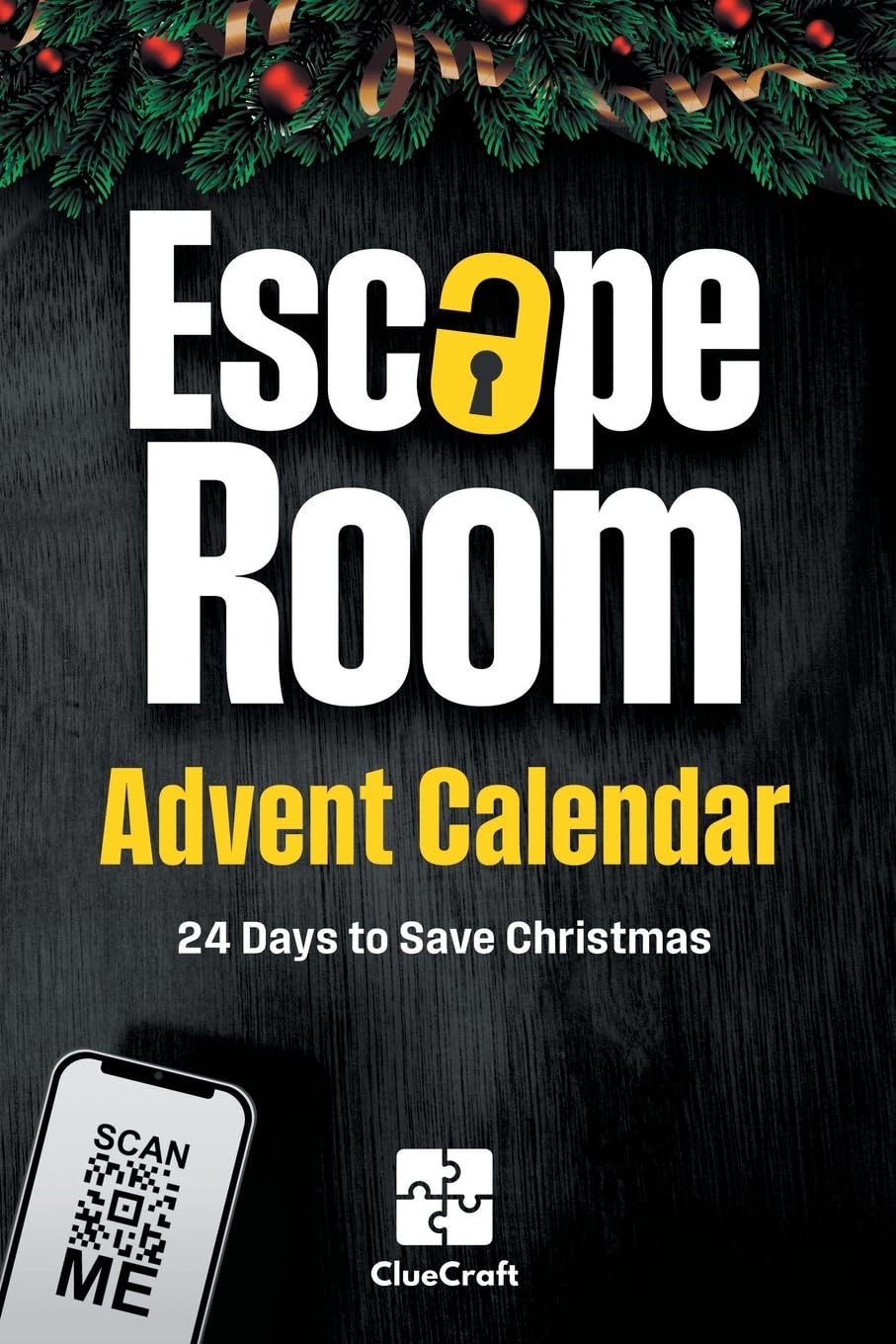 The Escape Room Advent Calendar: A Christmas Crime to Solve - 24 Days to Save Christmas - An Advent Riddle Book for Adults - Medaid International