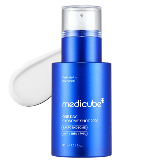medicube Zero Exosome Shot 2,000 PPM Spicule Facial Serum | Liquid Skin Booster Serum | Exosome, AHA+BHA+PHA | Pore Care, Dead Skin Cells, Skin Texture | Korean Skin Care 1.01 fl.oz - Medaid International
