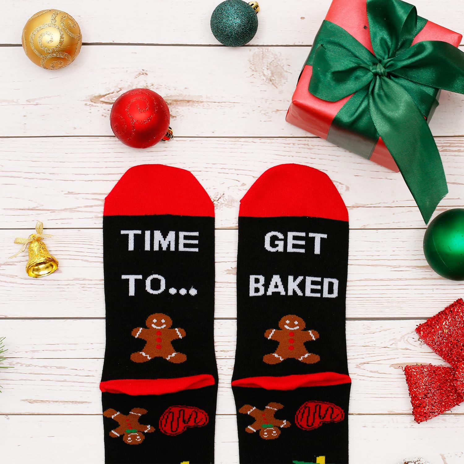YEXIPO Funny Christmas Socks For Men Women Crew Socks Unisex Novelty Christmas Gifts - Medaid International
