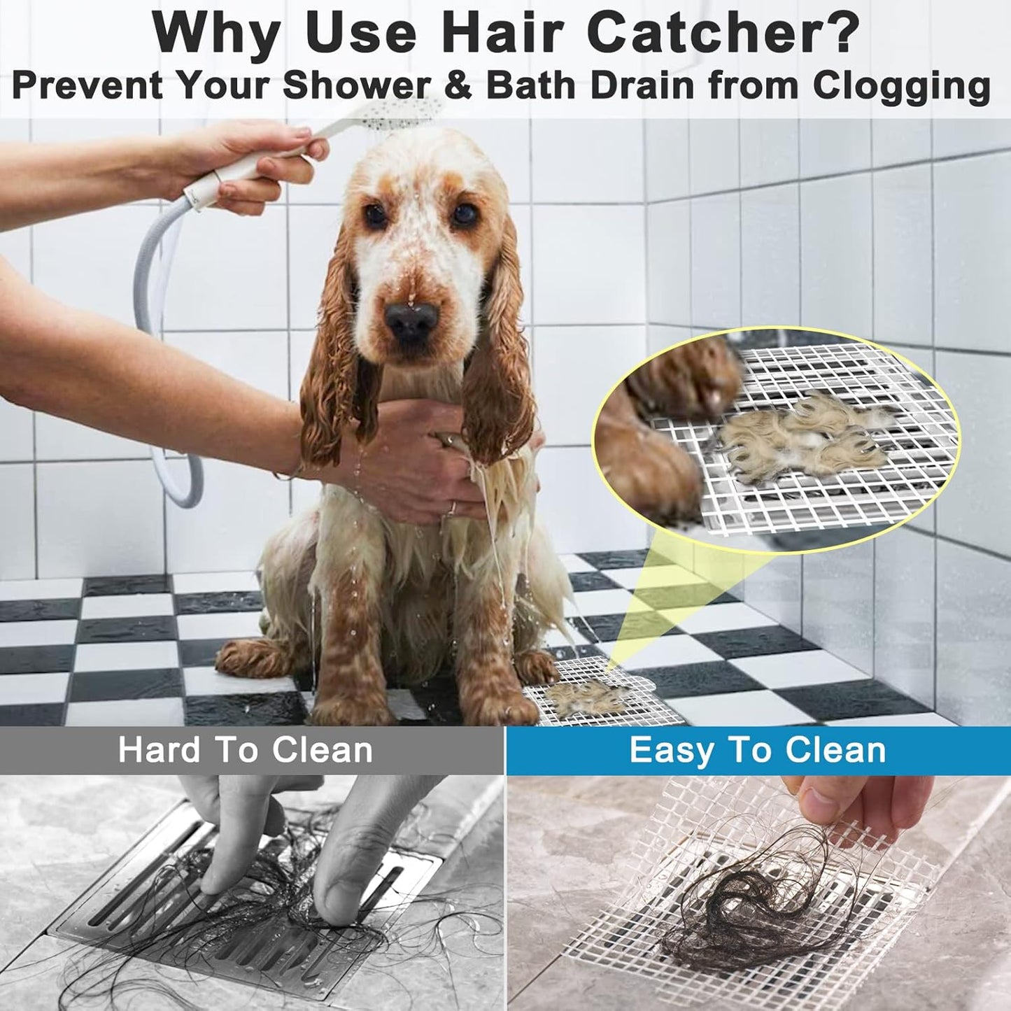 Shower Drain Hair Catcher (20 pcs) - Medaid International