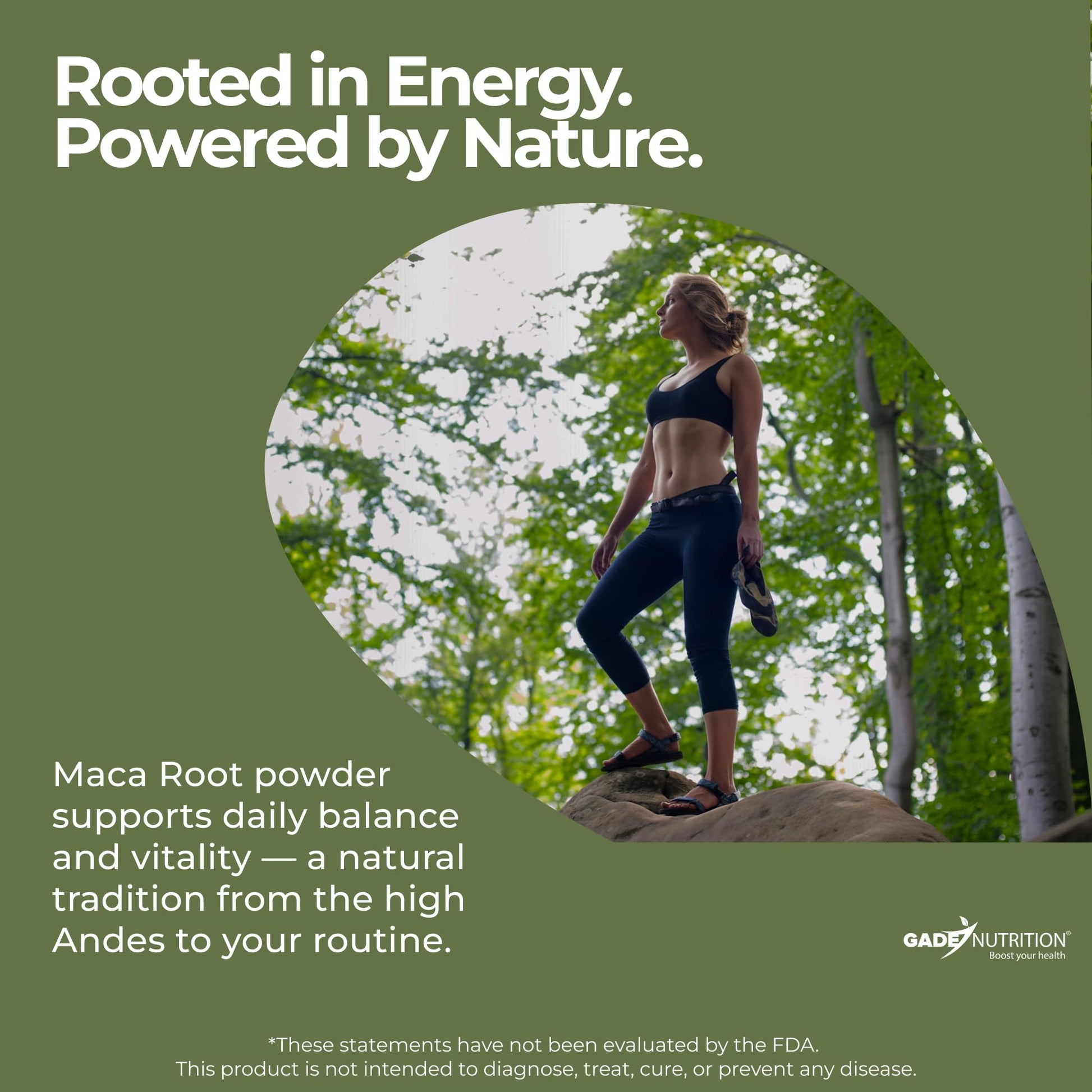 Gade Nutrition Organic Maca Root Trio Powder - Yellow, Red and Black Maca | 250g (8.8 oz) | Non-GMO, Gluten-Free, Dairy Free, Vegan | USA Ma - Medaid International