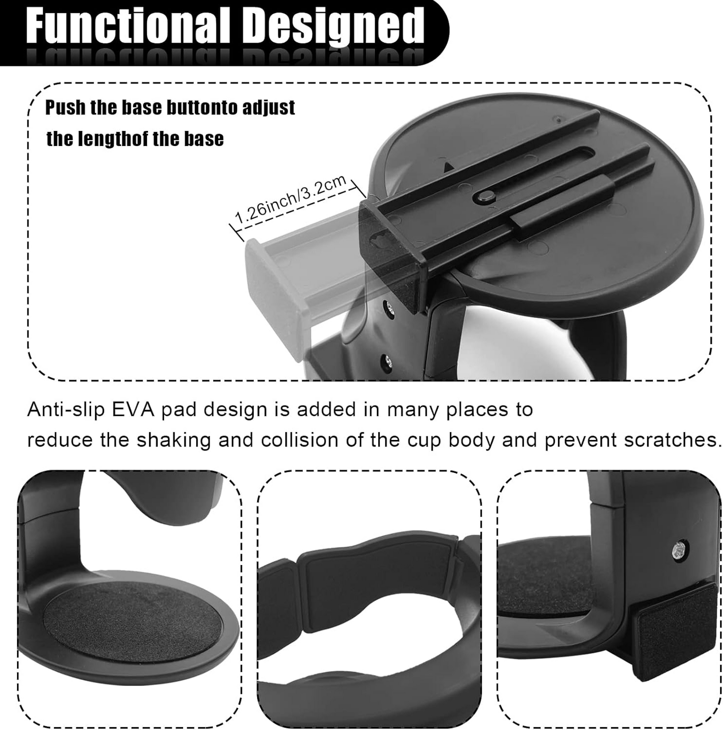 Car Air Vent Cup Holder bottle mount - Medaid International