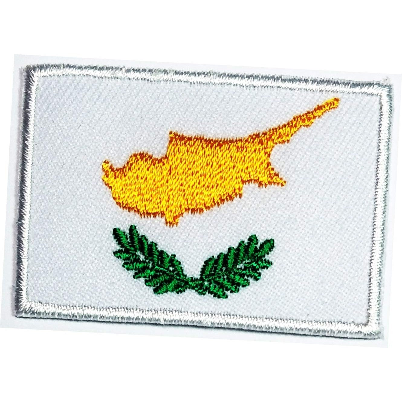 Cyprus Flag Patch Mini 1.2X1.7 inches. Cyprus Country Flag Tactical Military Embroidered Patch World Flags Stickers Embroidery Craft Iron On Sewing Logo Jacket Polo T- Shirt Hat Backpacks (06) - Medaid International