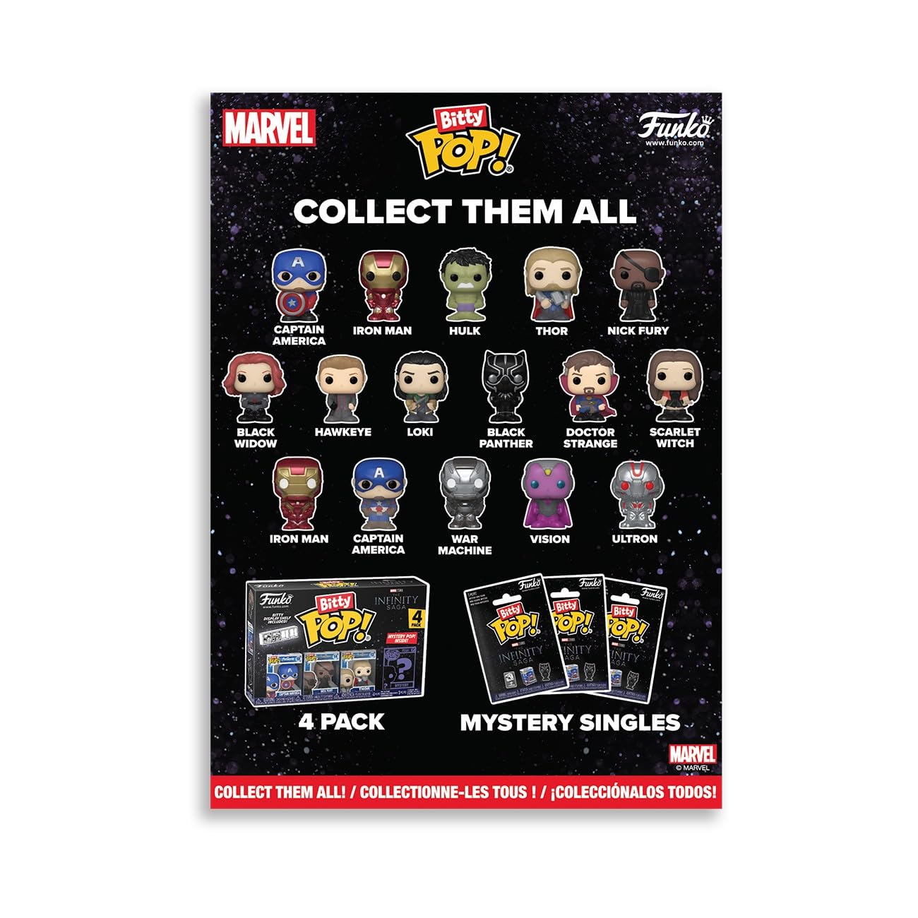 Funko Pop! Bitty Countdown Calendar: Marvel Comics - 24 Days of Surprises - Collectible Vinyl Mini Figures - Mystery Box - Gift Idea - Holiday Present for Kids - Christmas or Birthday Countdown - Medaid International