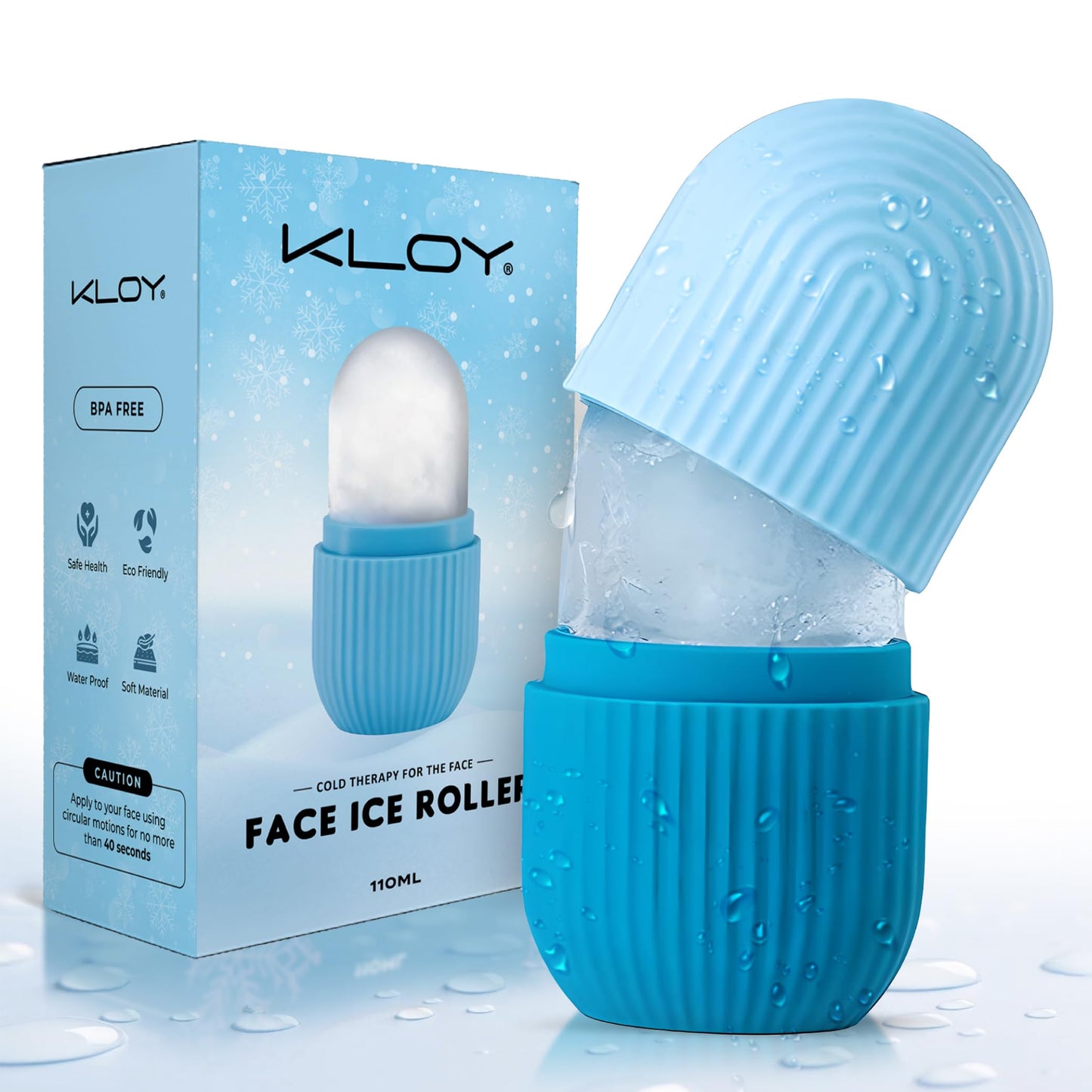 KLOY Ice Roller For Face, Neck And Body | For Puffy Eyes And Facial Skin Care, Ice Facial Cube (Random Color) - Medaid International