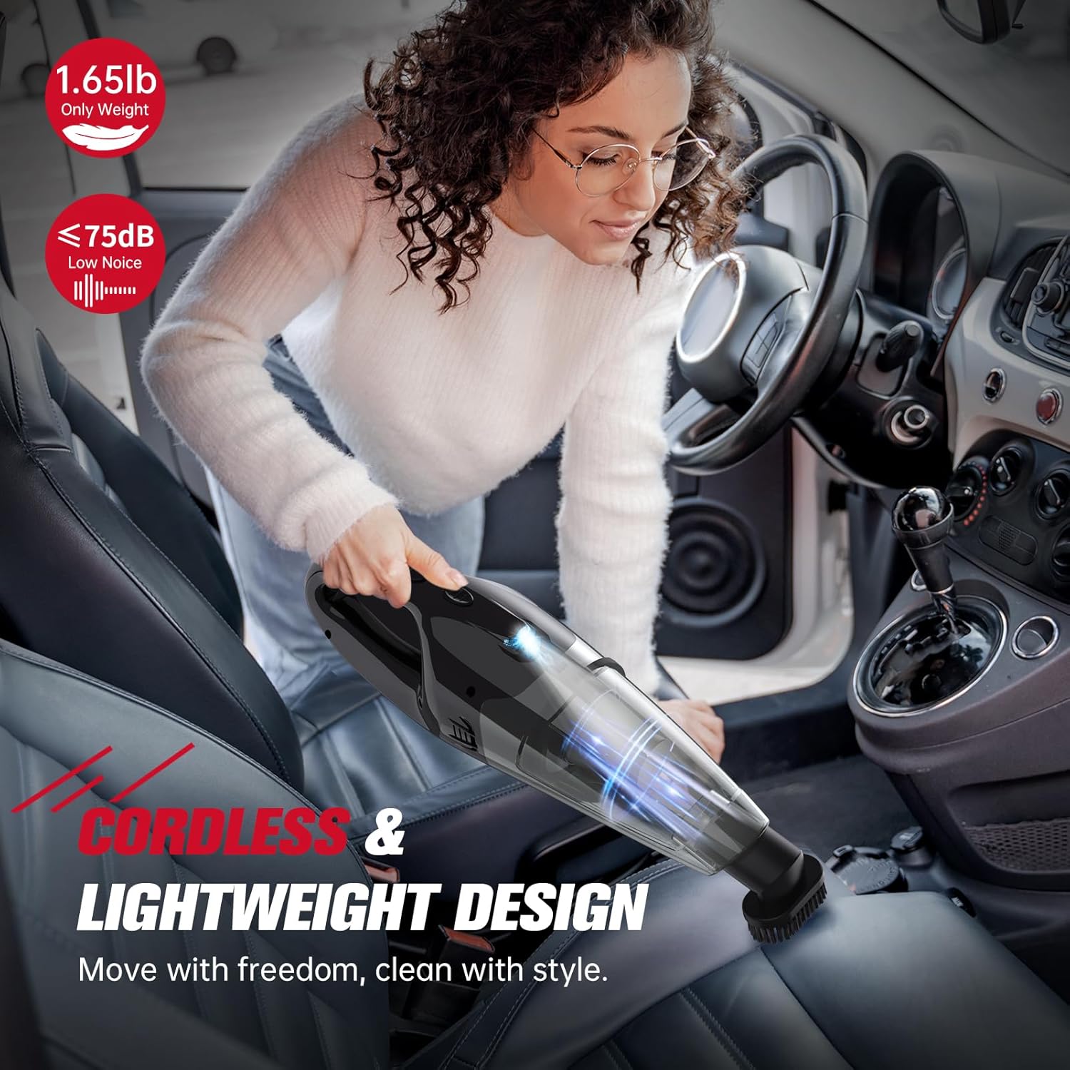 Handheld Vacuum Cordless Rechargeable 3-in-1, Dust Busters