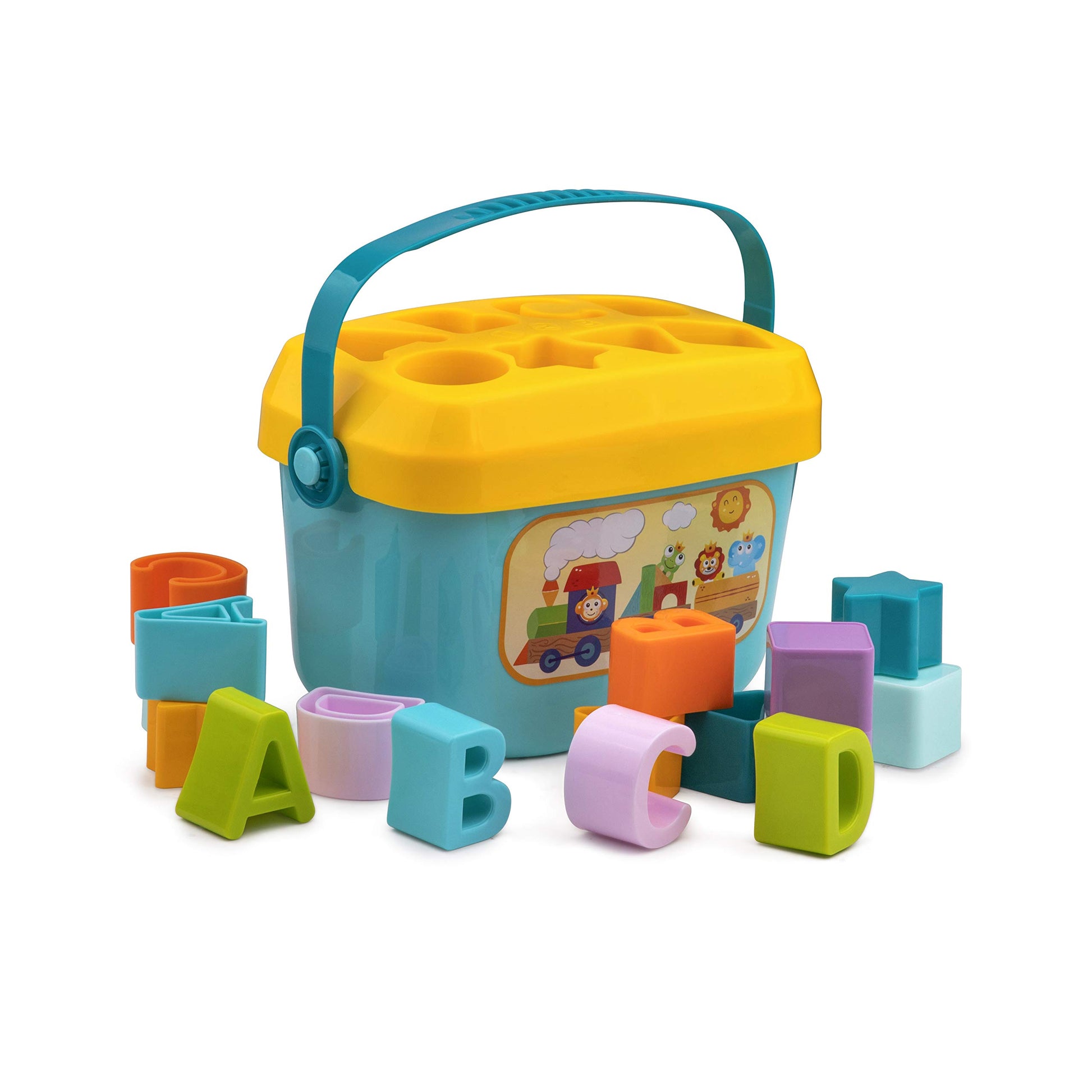 Playkidz Shape Sorter Baby and Toddler Toy, ABC and Shape Pieces, Sorting Shape Game, Developmental Toy for Children 18 Months+ - Medaid International