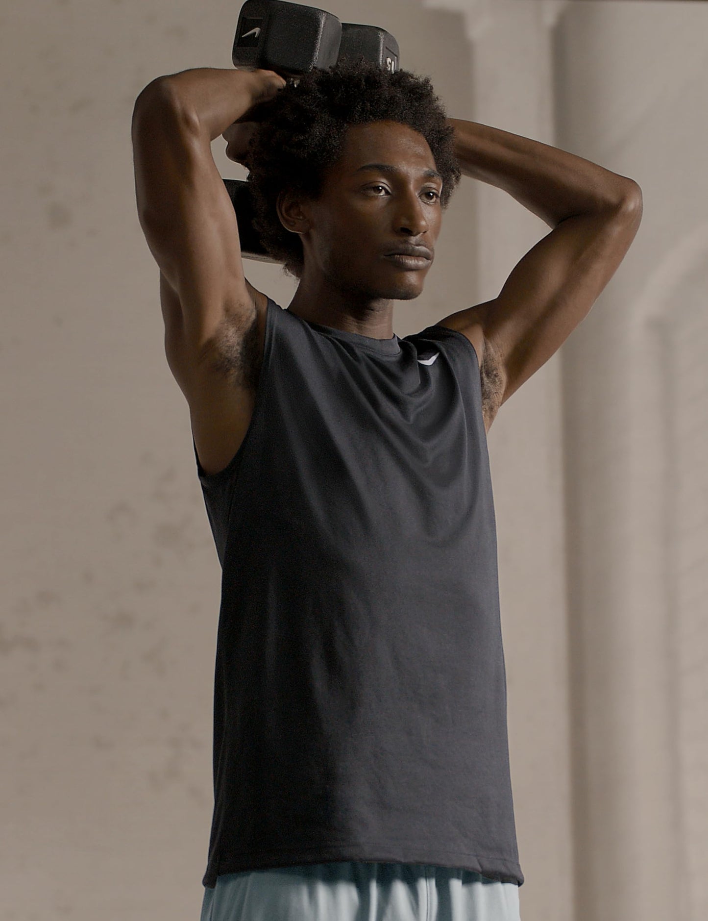 Nike Men's Dri-Fit Legend Sleeveless Fitness T-Shirt, Black/Matte Silver, X-Large - Medaid International