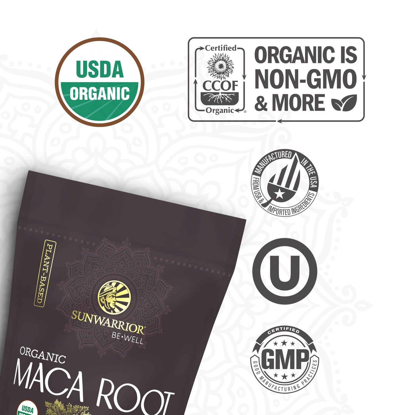 Organic Maca Root Powder Yellow – 8 grams of Adaptogenic Organic Superfood per Serving Supports Energy, Stamina, Mood & Balance – Peruvian Maca Powder for Vitality & Wellness Non-GMO Vegan 30 Servings - Medaid International