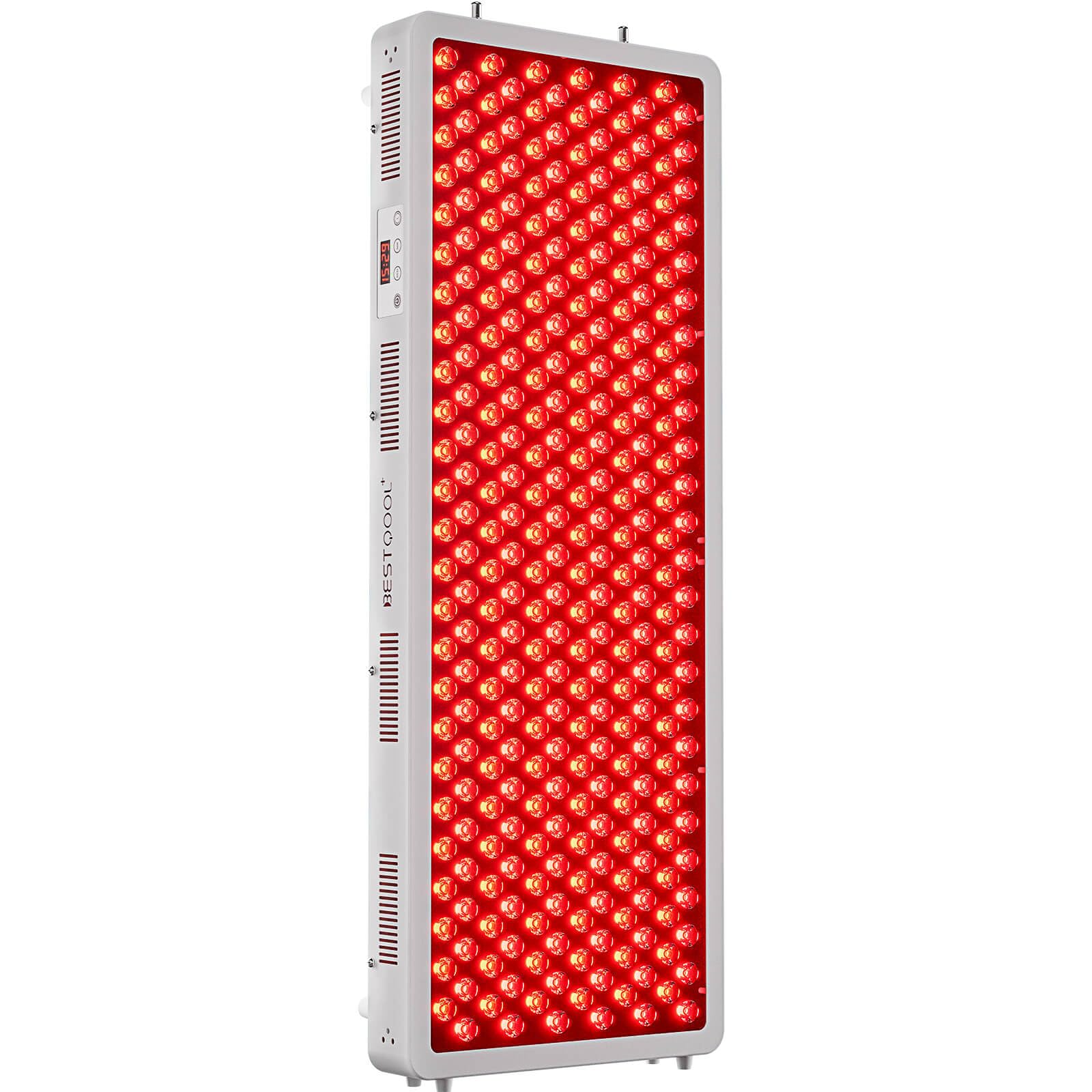 BestQool Red Light Therapy Device, 4 Wavelengths Full Body Infrared Red Light Therapy, Elite Grade Dual Chip 300 LEDs, High Power Panel for Pain Relief, Muscle, Skin, Energy. 500W. Modular Design. - Medaid International