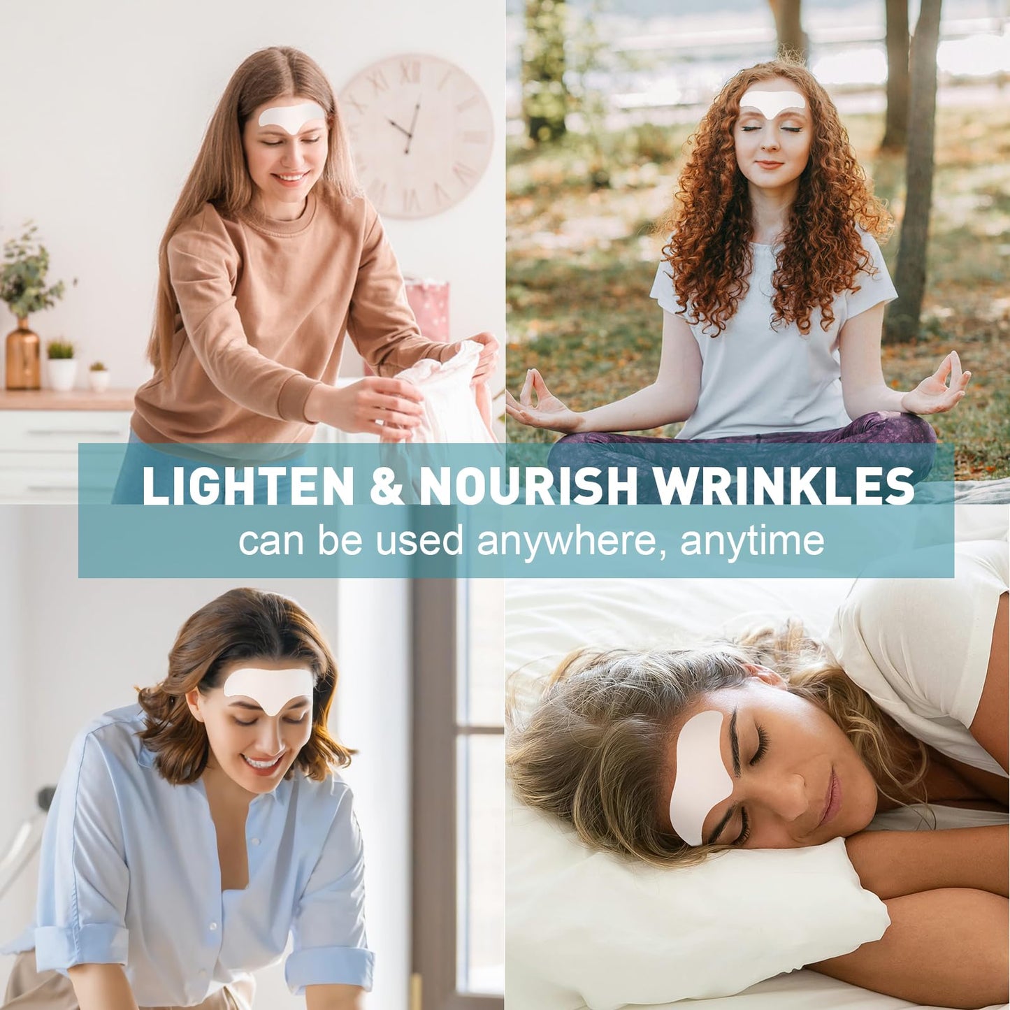 YHOVID 28 Pcs Forehead Wrinkle Patches - Anti Wrinkle Facial Patches with Collagen and Vitamin E for Face Overnight to Smoothing Fine Frown Lines & Wrinkles Treatment - Medaid International