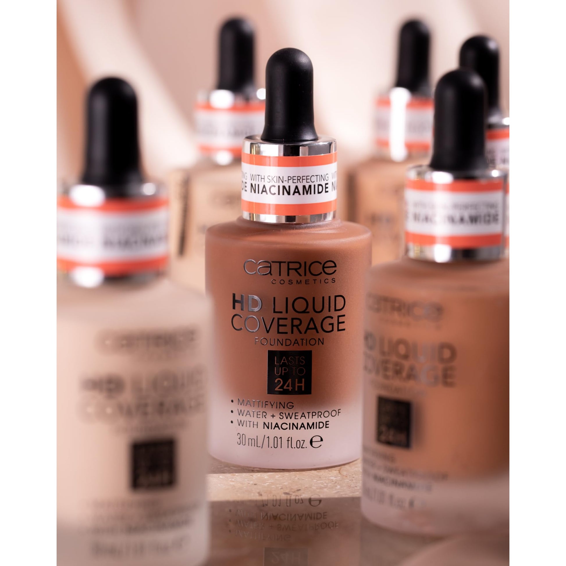 Catrice | HD Liquid Coverage Foundation | High & Natural Coverage | Vegan & Cruelty Free (010 | Light Beige) - Medaid International