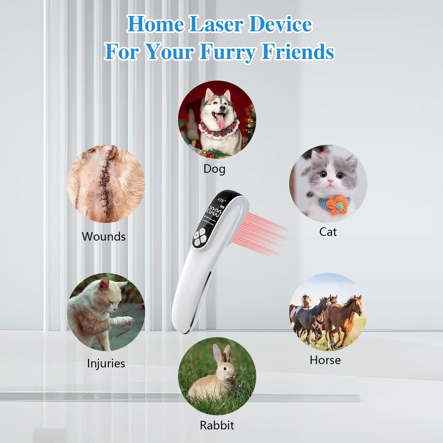 Cold Laser Therapy Device, KTS Upgrade 2-in-1 Infrared Light Therapy for Body Pain Relief, Deep Tissue Relieve Pain, Joint and Muscle Care Fast Recovery (4 * 808nm+12 * 650nm) - Medaid International