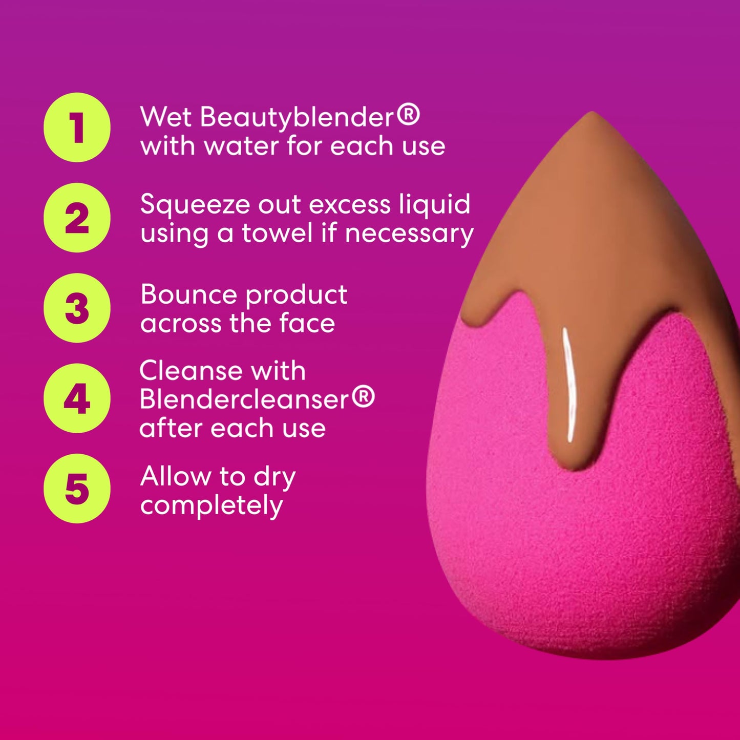 Beautyblender® | Original Pink Beauty Blender Makeup Sponge, Super-Soft Foam Easily Blends Foundations, Powders & Creams, Made in USA, Reusable, Washable, Streak Free Application, Vegan, Cruelty Free - Medaid International