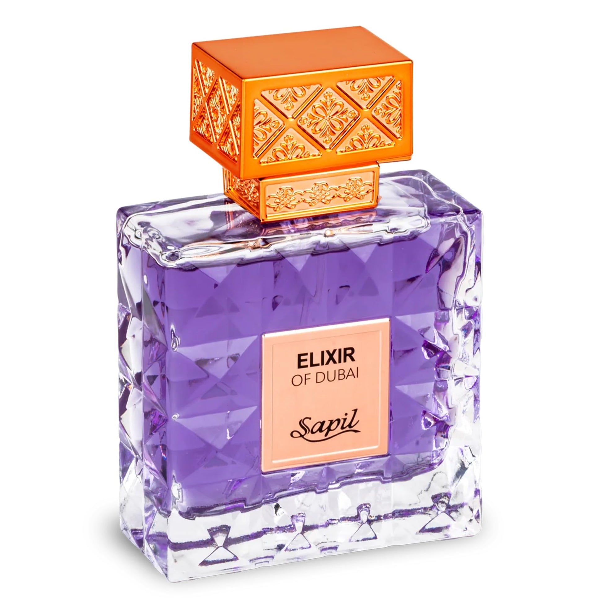 Sapil Elixir of Dubai Unisex Eau de Parfum – Long-Lasting Dubai Perfume with Amber, Vanilla, Musk, Cardamom, Bergamot & Lavender – Arabic Luxury Fragrance for Men & Women – 3.38 oz - Medaid International