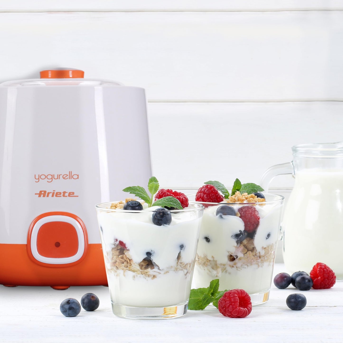ARIETE 621 JOGURTIERA 20W 1LT Bianco/Rosso - Medaid International