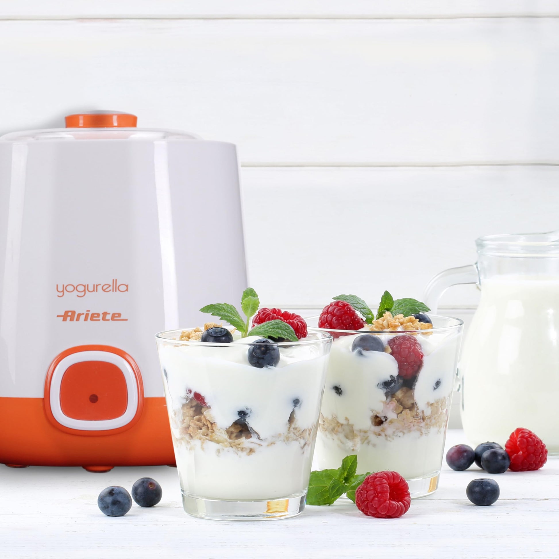 ARIETE 621 JOGURTIERA 20W 1LT Bianco/Rosso - Medaid International
