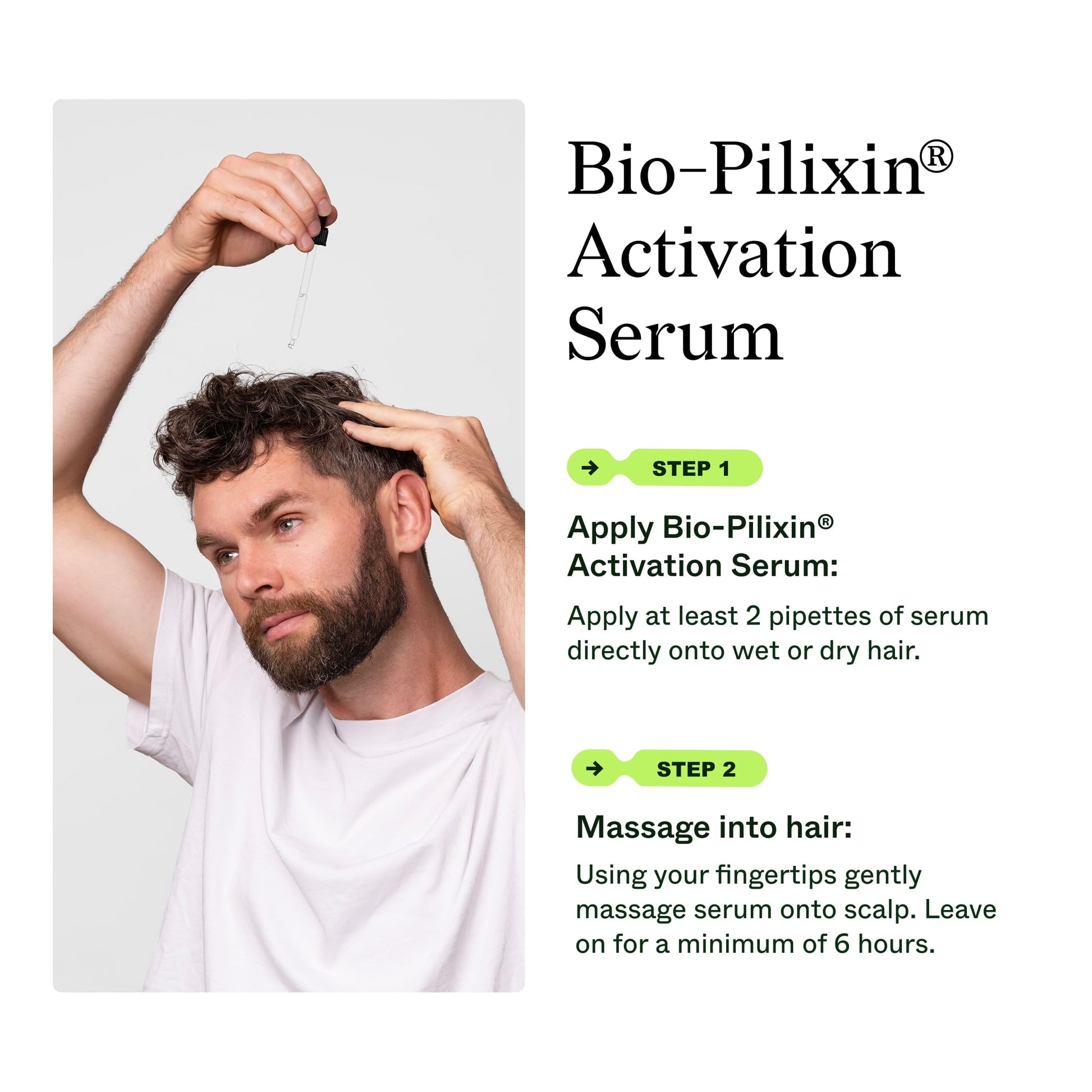 Scandinavian Biolabs Bio-Pilixin® Serum For Men | Helps Reduce Hair Loss Due to Breakage, Help Activate Hair Growth, Stem Cell Technology, Drug-Free Daily Use, Clinically Tested, 100 mL/ 3.4 Oz - Medaid International