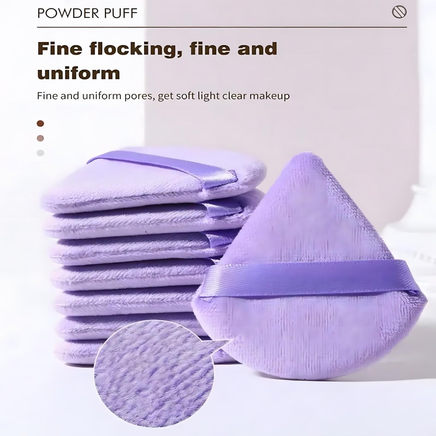 Makeup Sponge Set, 12 Pieces Latex Free Flawless Soft Setting, Beauty Blender Sponge Suitable for Liquid, Cream and Powder, Equipped with 3 Mini Beauty Sponges and 3 Mini Powder Puffs（Violet） - Medaid International