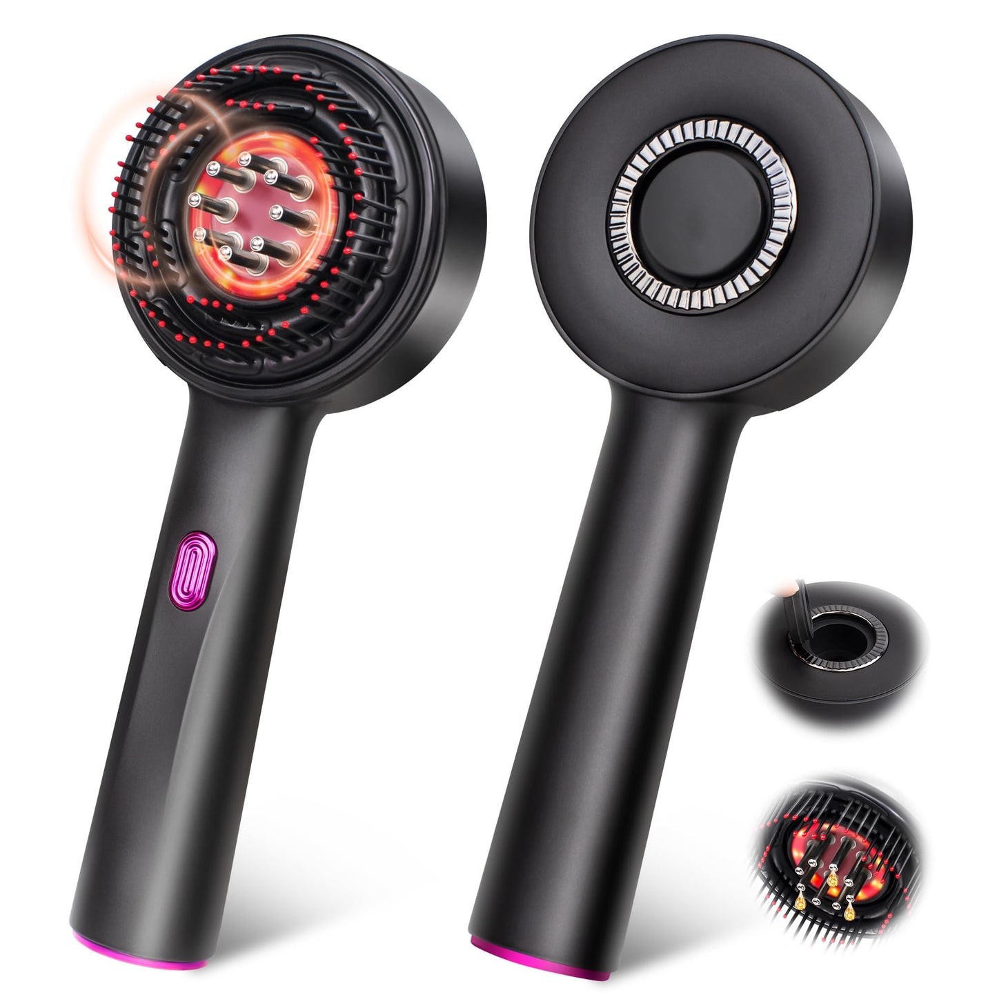 3 in 1 Scalp Massager Hair Growth Hair Oil Applicator,Electric Scalp Brush for Home,IPX7 Waterproof Electric Head Massager - Medaid International