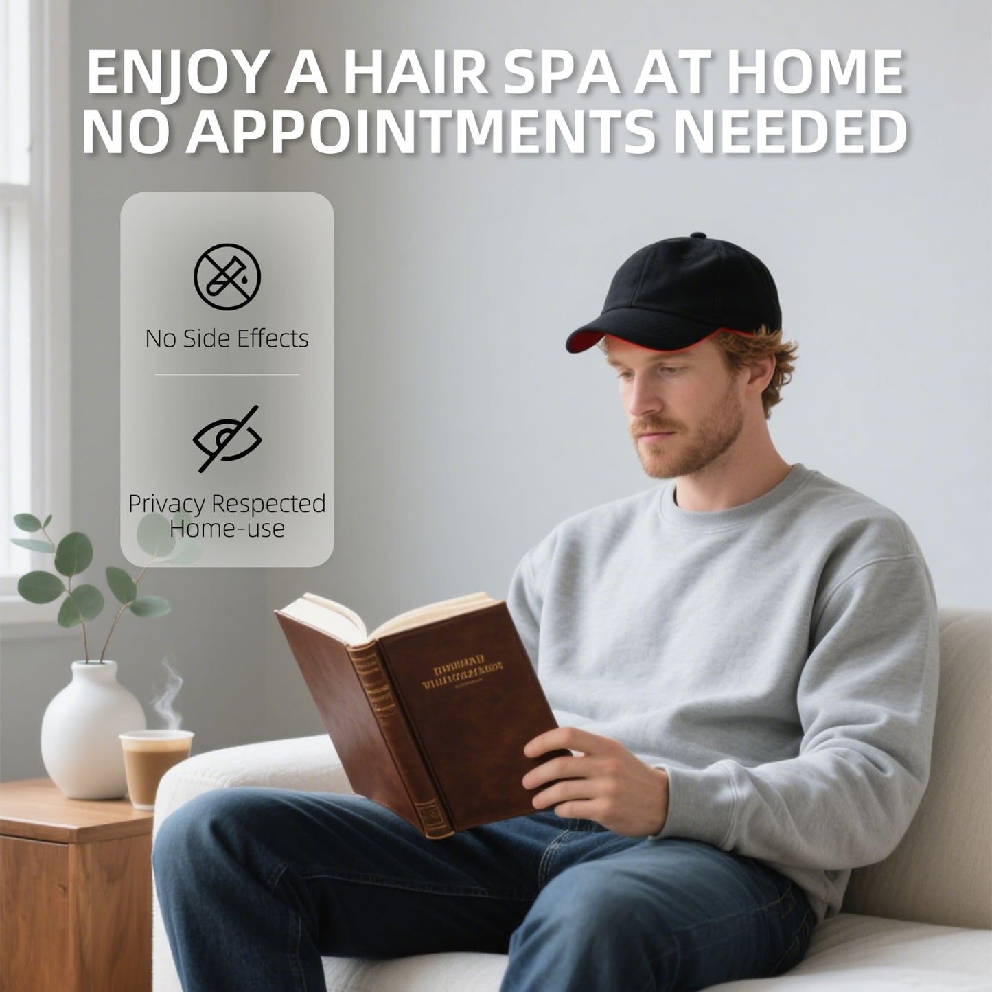 Red Light Therapy for Hair Growth, Cordless Hair Regrowth for Home & Travel, Laser Therapy Cap - Medaid International