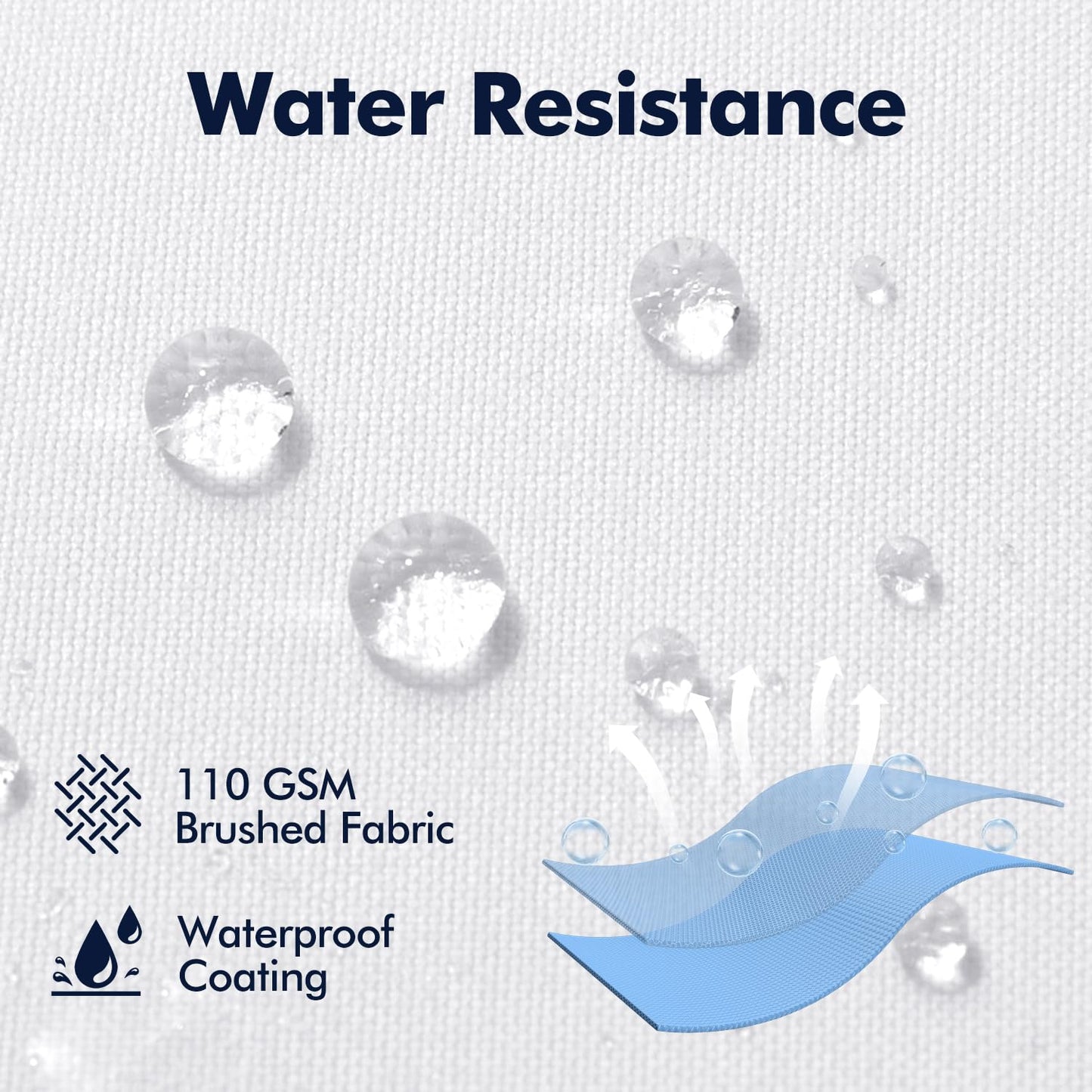 MIULEE Pack of 2 18x18 Outdoor Pillow Inserts, Outdoor Throw Pillows Water-Resistant Decorative Premium Square Pillow Stuffer Sham for Porch Swing Couch Sofa Cushion Patio Furniture - Medaid International