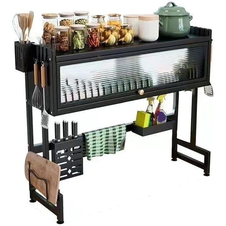 رف تجفيف صحون فوق المجلى – من حديد مقاوم للصدأ