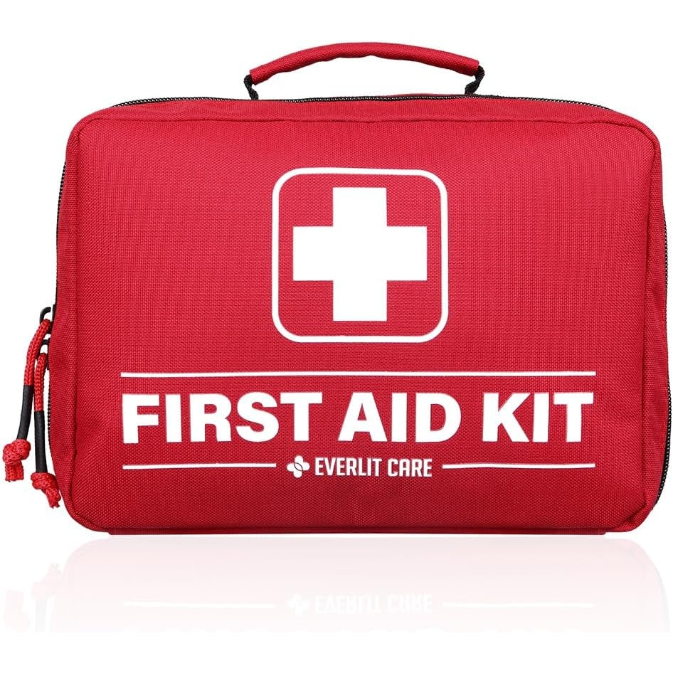 Home Medic Kit | 380 pcs First Aid Supplies All-Purpose Medical Essential Kit for Cuts, Scrapes, Burns, Emergency Preparedness | For Home, Office, Car, Travel, Camping, Outdoor (Splatter) - Medaid