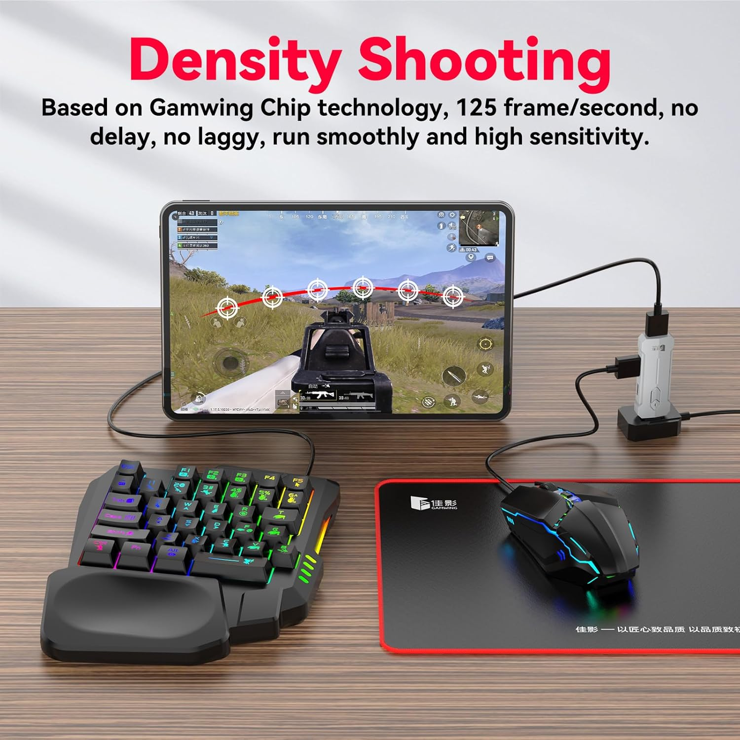 OEM 4-IN-1 Mobile Gaming Combo: Keyboard, Mouse, Converter, Stand - Medaid International