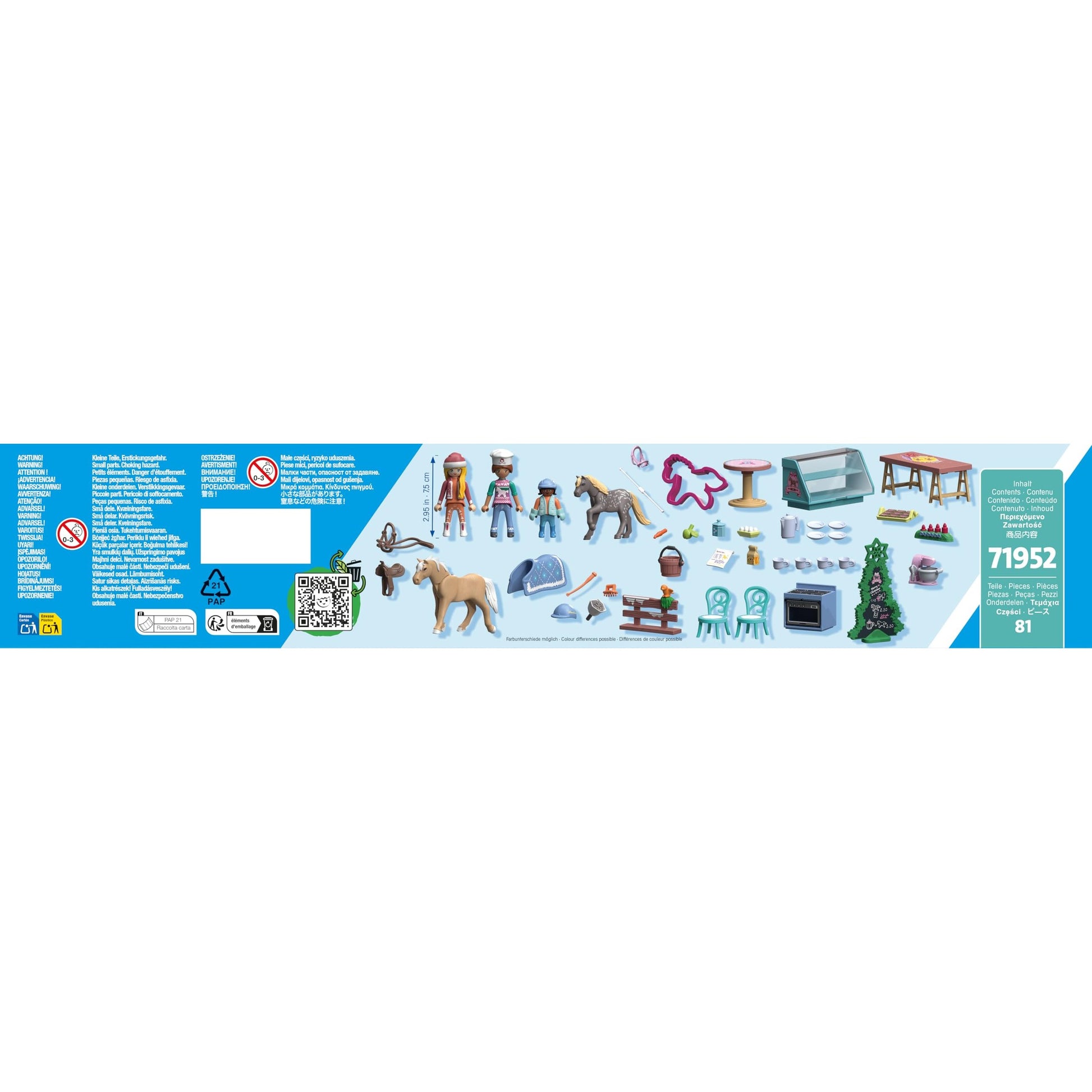 PLAYMOBIL Advent Calendar: Christmas at the Rider Café - Medaid International