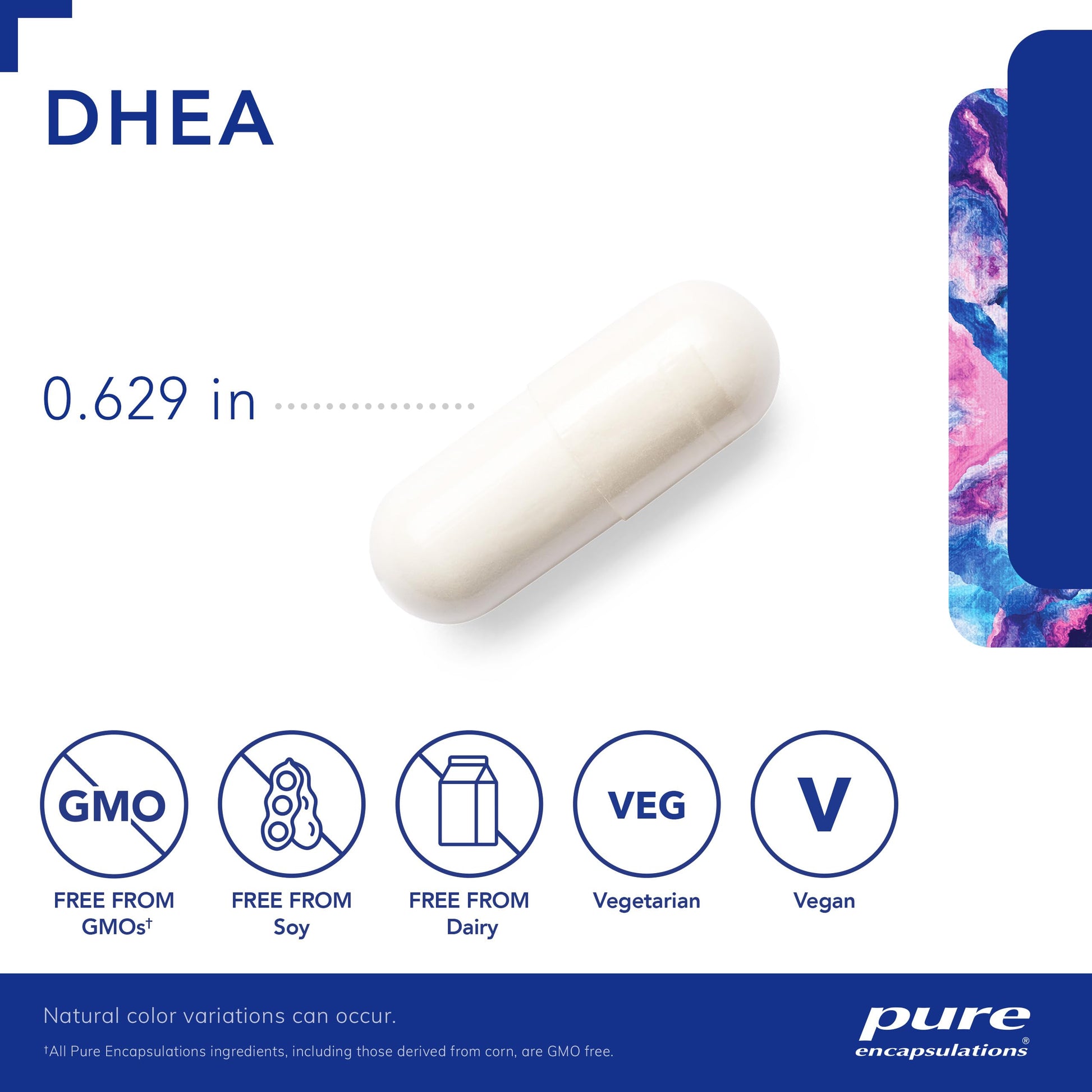 Pure Encapsulations DHEA 25 mg - Supplement for Immune Support, Hormone Balance, Metabolism Support, and Energy Levels* - with Micronized DHEA - 60 Capsules - Medaid International
