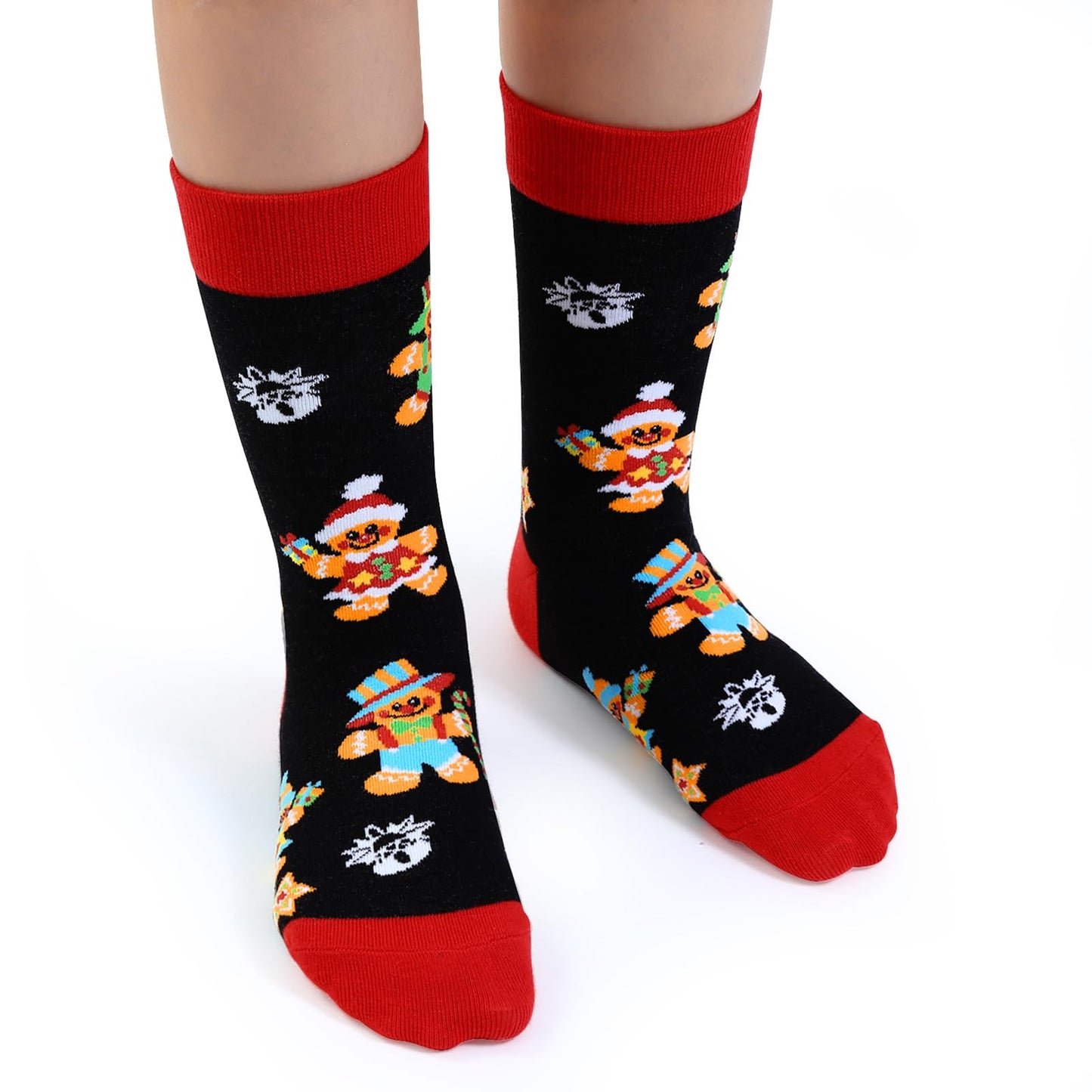 Dsia Zamur Boys Christmas Socks 6 Pack + Gift Box, Kids Children Girls Novelty Xmas Holiday Crew Socks for 10-12 Years - Medaid International