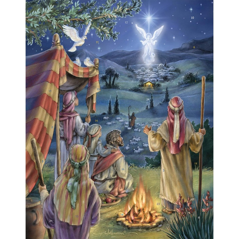 Following the Star Advent Calendar (Countdown to Christmas) with Nativity Story by Vermont Christmas Company - Medaid International