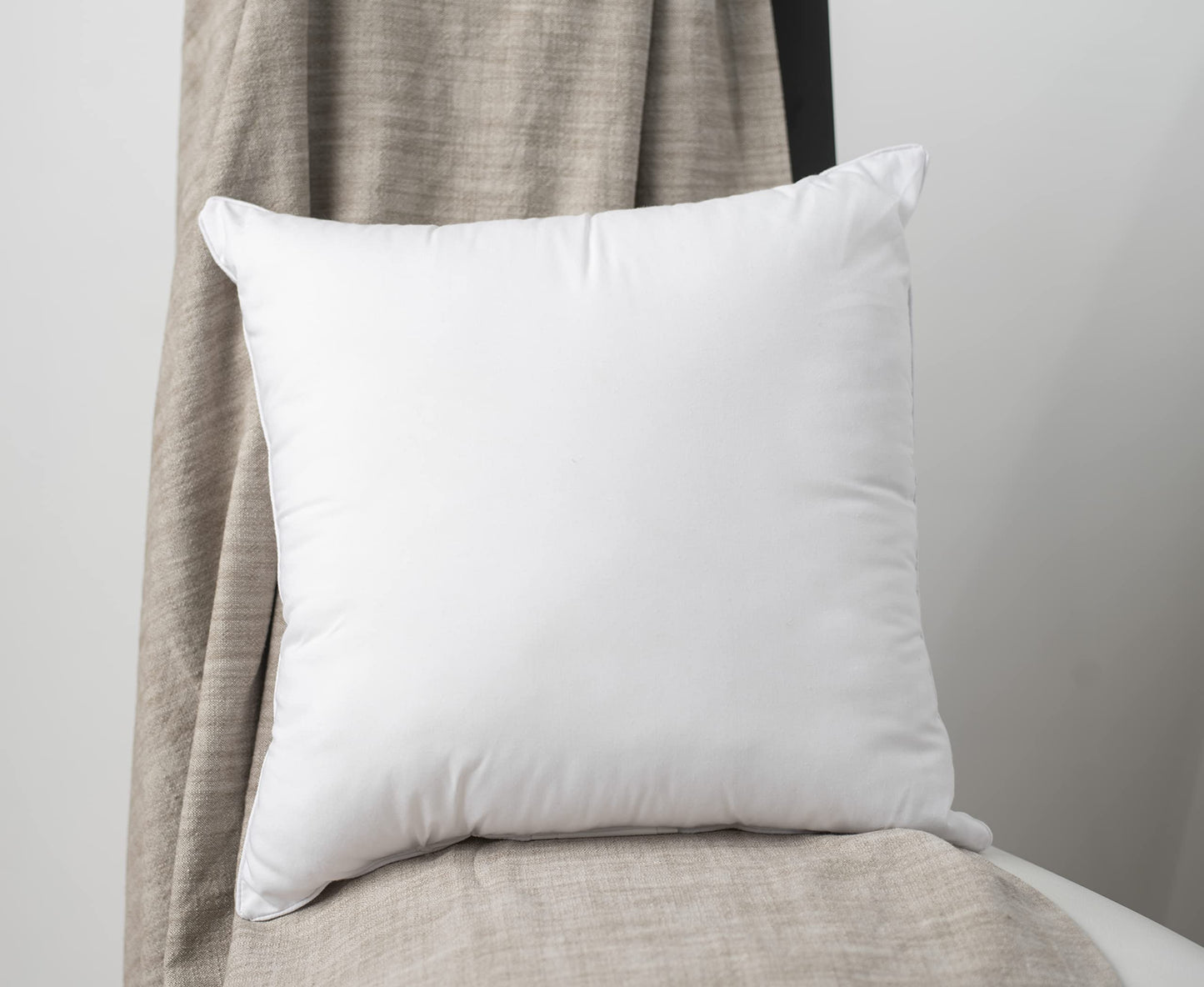 LANE LINEN 22x22 Pillow Insert - Pack of 2 White Decorative Pillow for Sofa Bed, Fluffy Inserts for Throw Pillows Covers for Bed,Euro Couch Pillows for Living Room - Medaid International