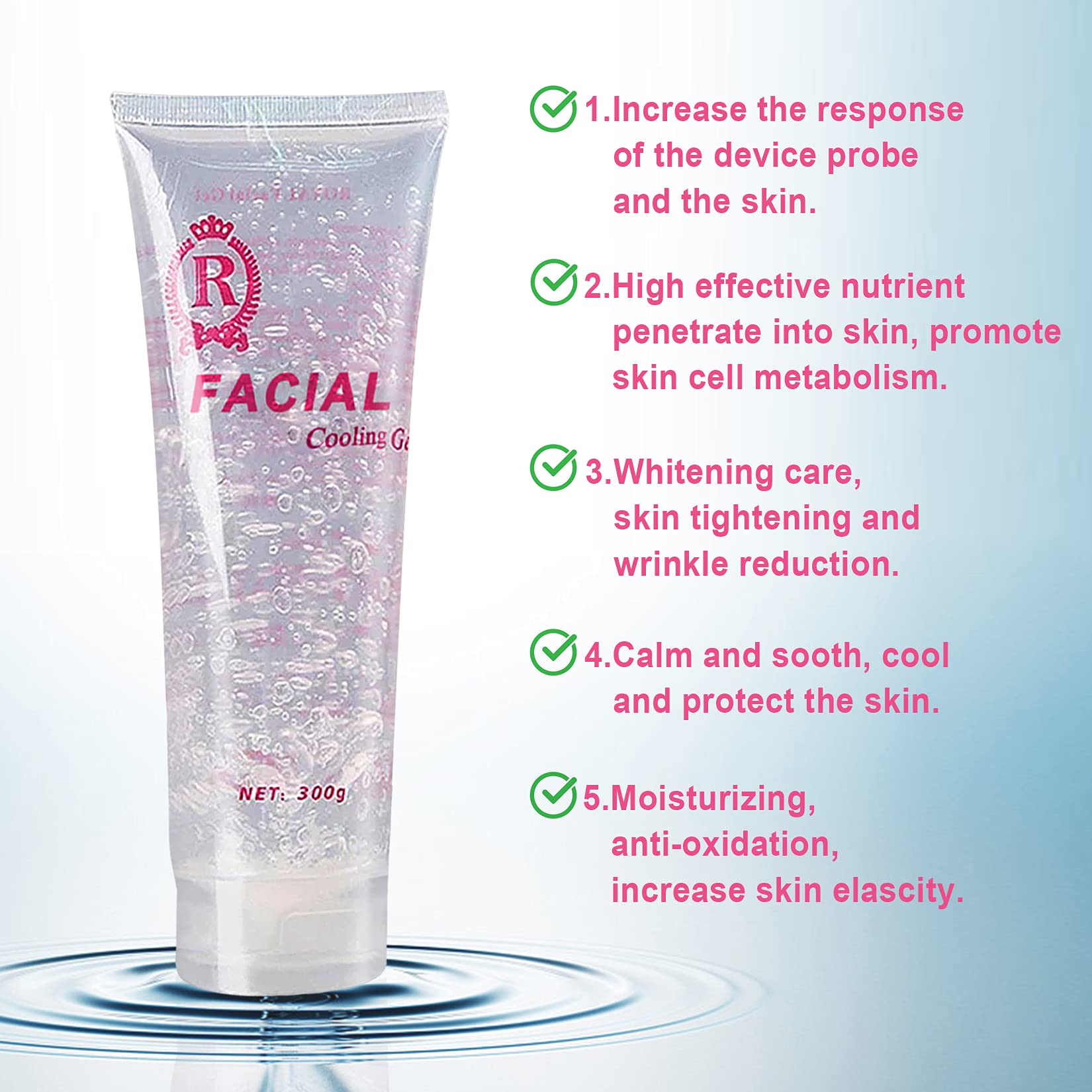 300ML Cooling Gel for Laser Hair Removal Device and Radio Frequency Facial Body Skin Care Machine for Women and Men - Medaid International