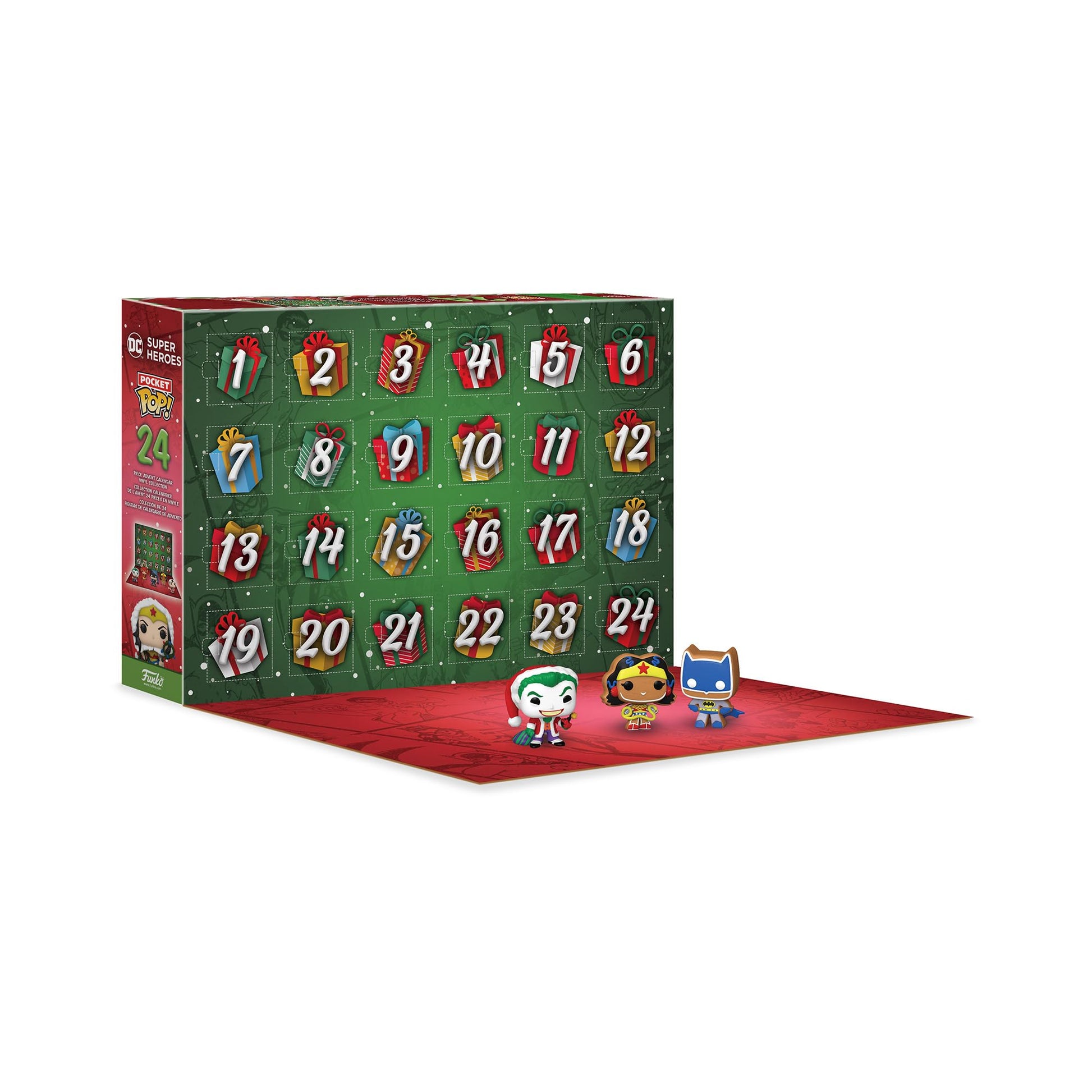 Funko Pop! Advent Calendar: DC Super Heroes - Superman - 24 Days of Surprises - Collectible Vinyl Mini Figures - Mystery Box - Gift Idea - Holiday Present for Girls, Boys & Kids - Christmas Countdown - Medaid International