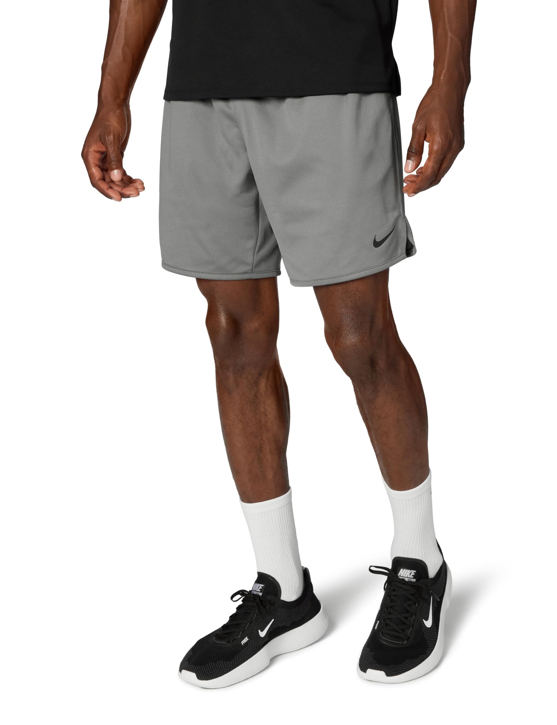 Nike Men's Totality Dri-Fit 7" Unlined Versatile Shorts, Smoke Grey/Black/Smoke Grey/Black, Large - Medaid International