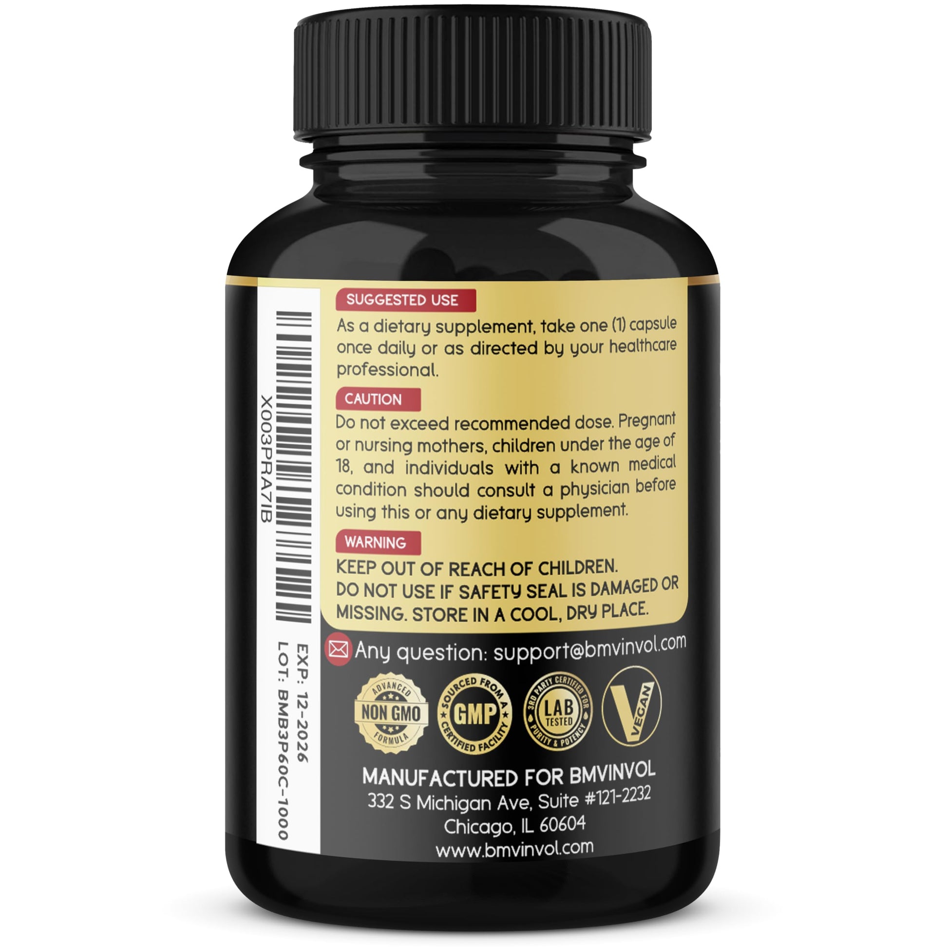 (3 Packs) Berberine Supplement Plus Ceylon Cinnamon, Milk Thistle, Turmeric, Artichoke Leaf, Black Peppe - 6 Month Supply - 180 Capsules Total - Medaid International