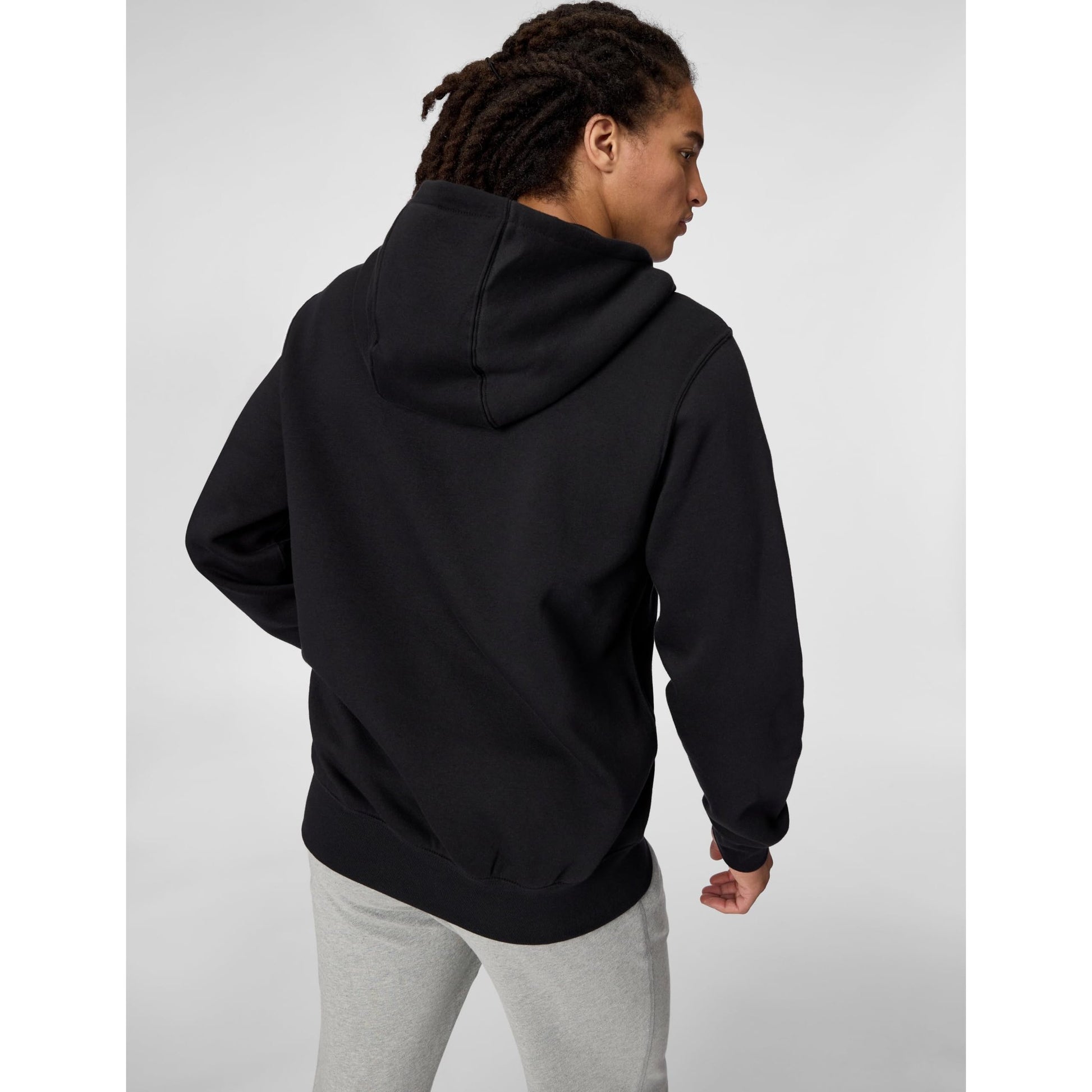 Nike Men's Club Full-Zip Fleece Hoodie, Black/Black/White, Medium - Medaid International