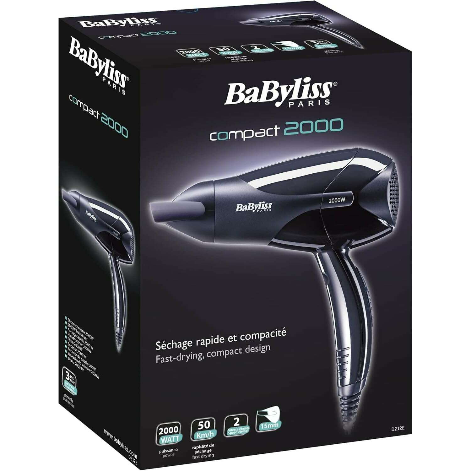 Light Weight Compact Hair Dryer 2000W - Medaid International