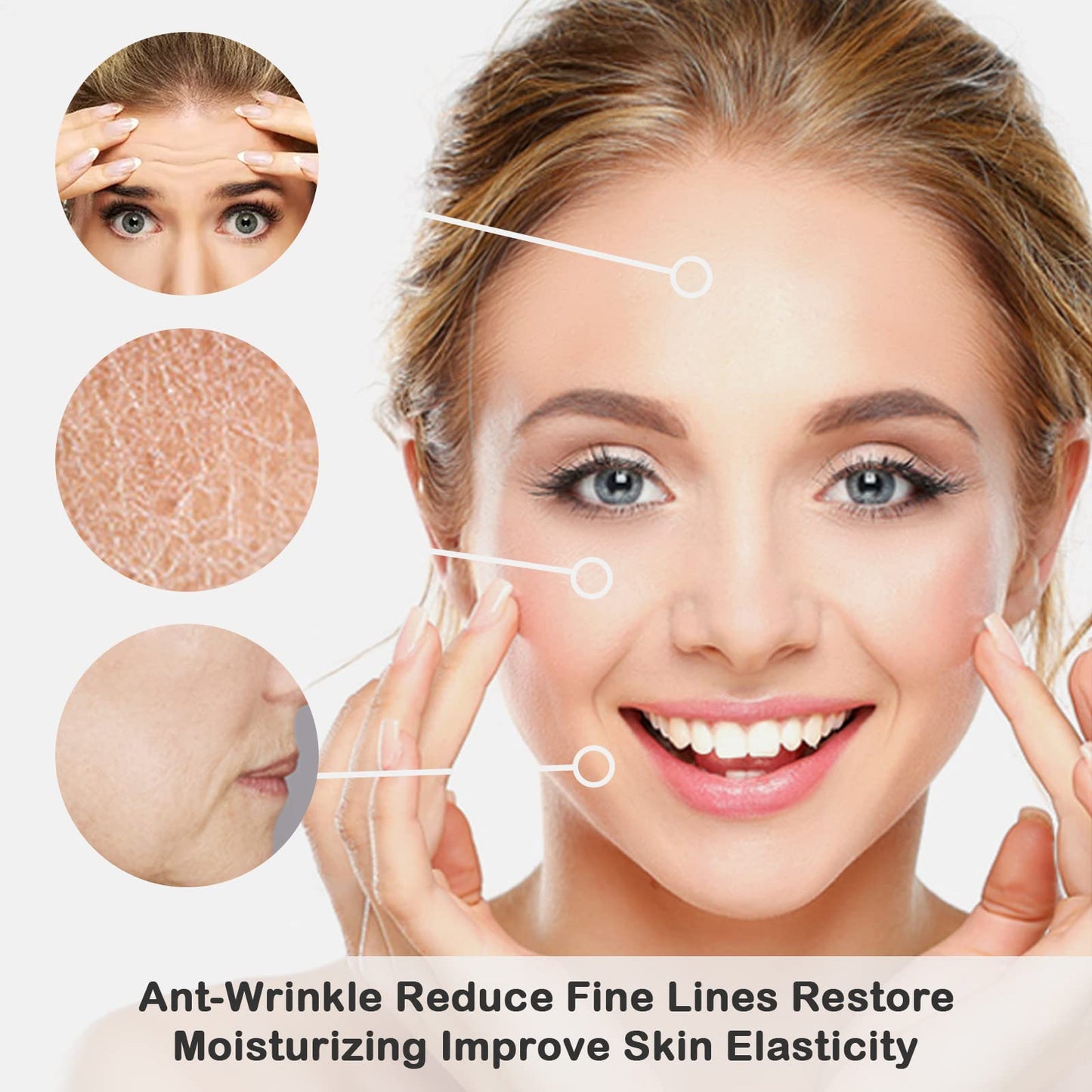 Adofect 12PC 24K Gold Gel Facial Masks Collagen Crystal Sheet Patch For Anti Aging, Puffiness, Anti Wrinkle, Moisturizing, Deep Tissue Rejuvenation and Hydrates Skin - Medaid International