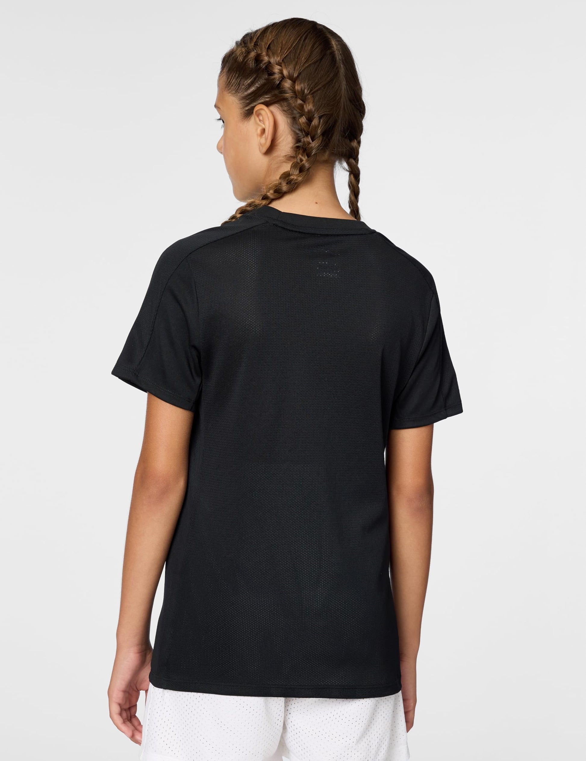 Nike Kid's Trophy23 Dri-Fit Short-Sleeve Top, Black/Black/White, Medium - Medaid International