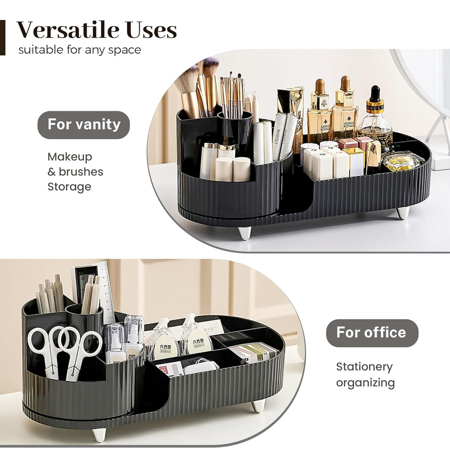 Large Rotating Makeup Organizer - Medaid International
