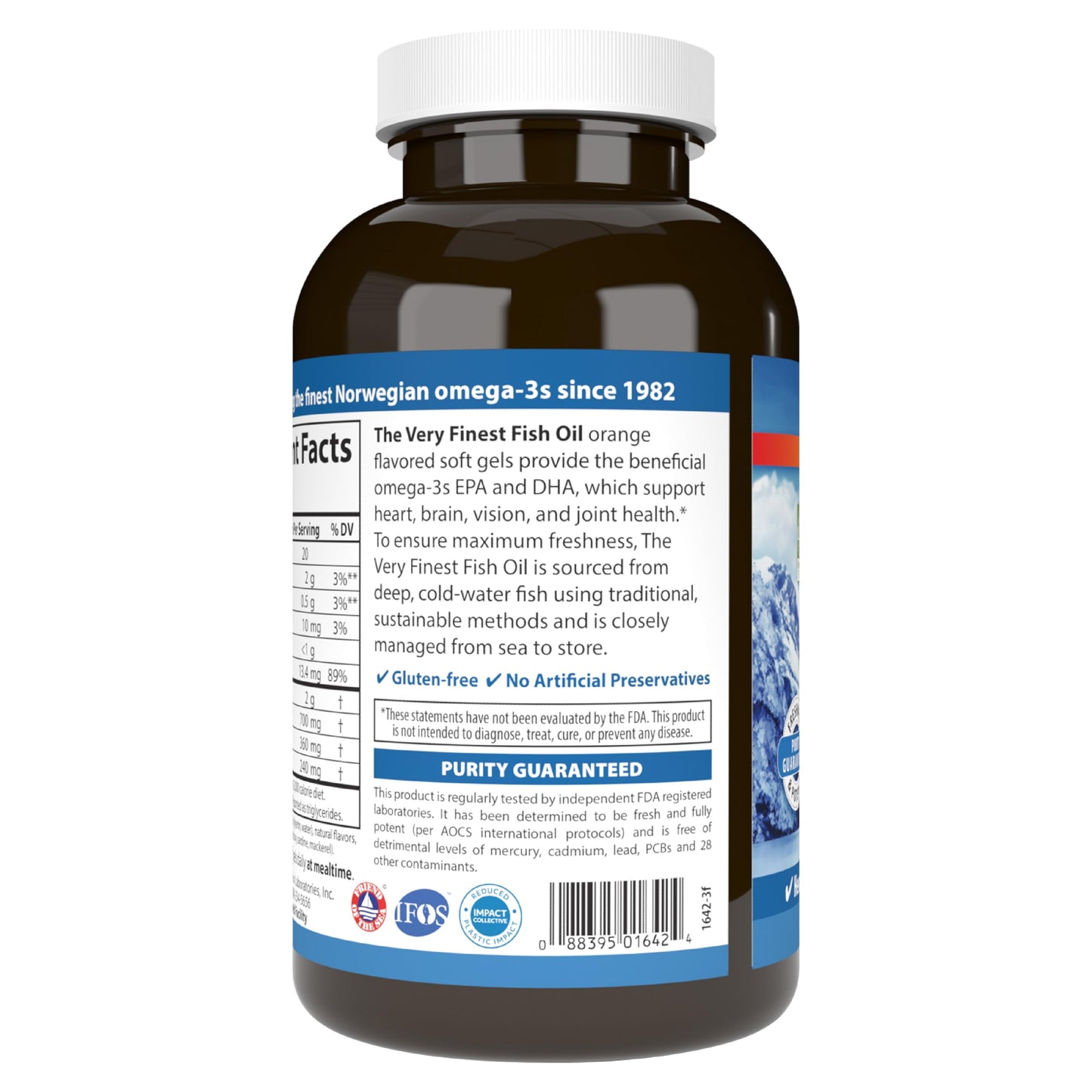 Carlson - The Very Finest Fish Oil, 700 mg Omega-3s, Norwegian, Wild-Caught Fish Oil, Sustainably Sourced Fish Oil Capsules, Orange, 240 Softgels - Medaid International