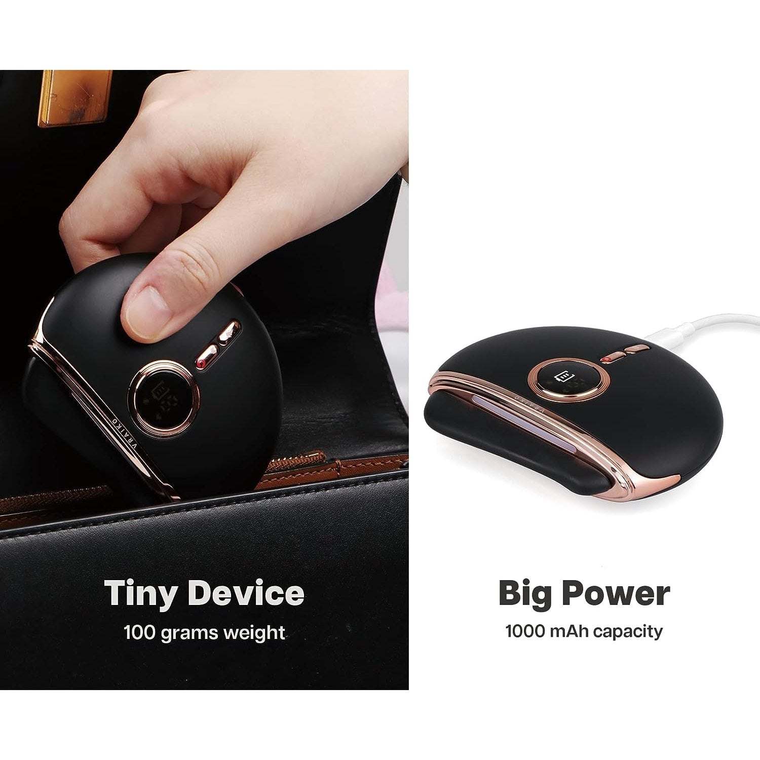 VRAIKO Eclipse Gua Sha Facial Tools, Electric Face Massager with 3-Level Heat & Vibration & 1000mAh Battery, Neck & Face Lift, Wrinkle and Puffiness Reduction - Medaid International