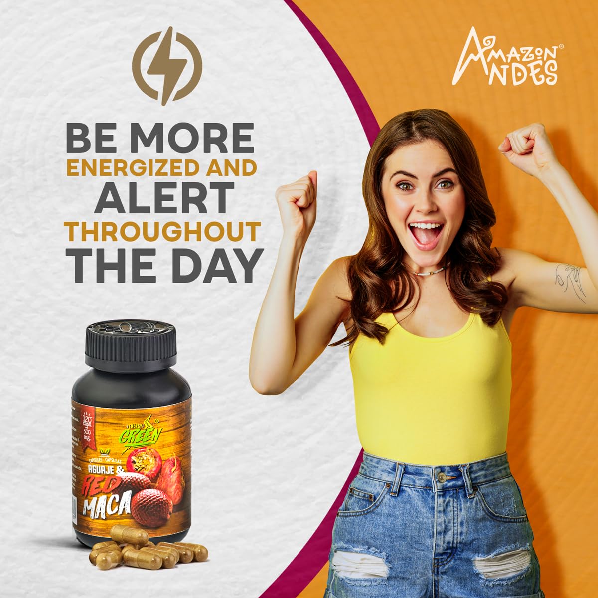Aguaje with Red Maca Powder - 120 Pills - 1000mg Serving - Rich Phytostrogens Source - 100% Natural - Non GMO - Vegan - Wild Harvested in Peru - Medaid International