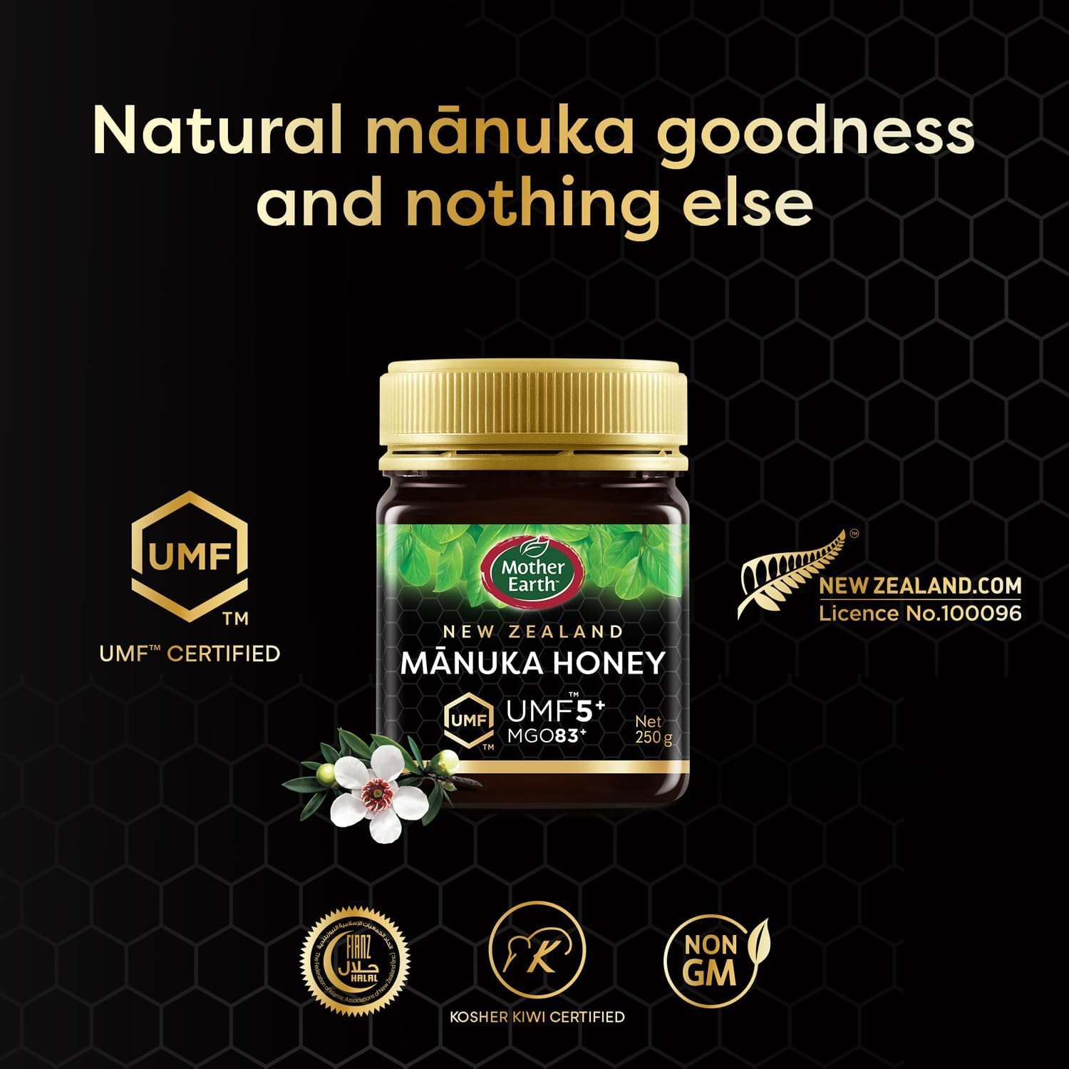 mother earth Manuka Umf 5+ Honey - 250G - Medaid International