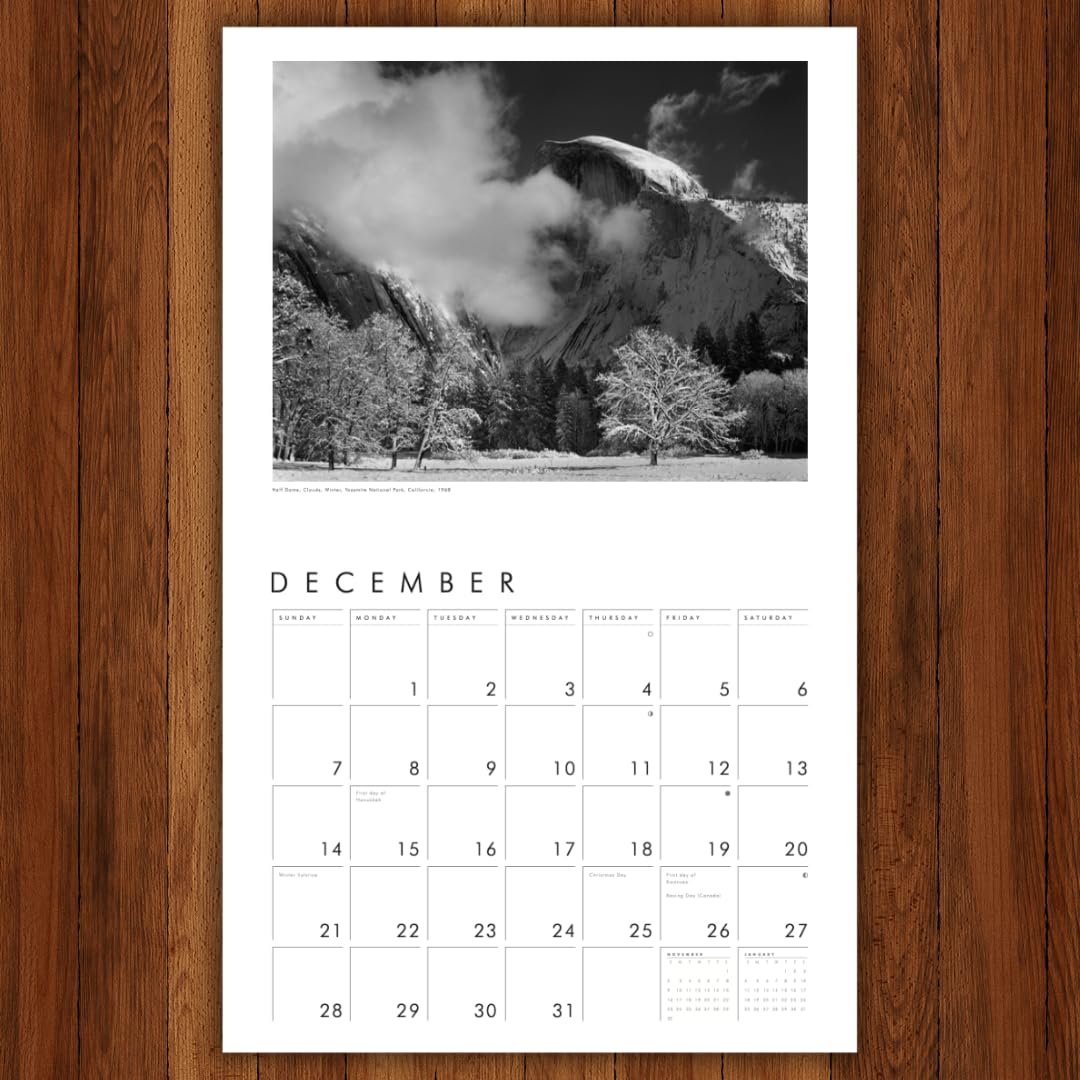 Ansel Adams 2025 Wall Calendar: Authorized Edition: 13-Month Nature Photography Collection (Monthly Calendar) - Medaid International