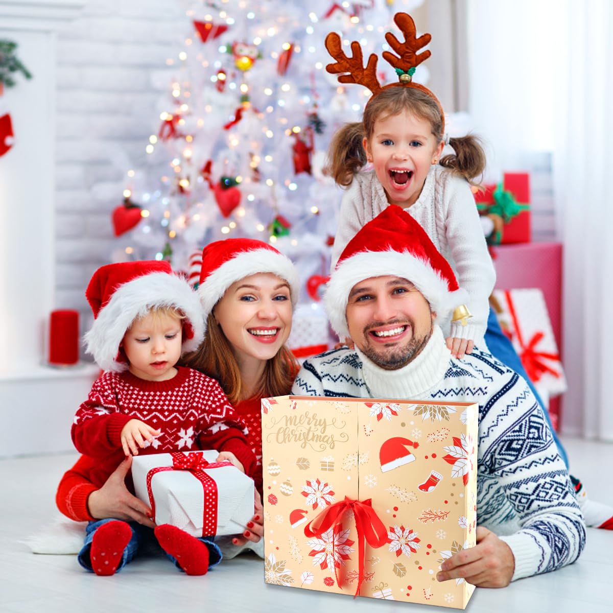 Christmas Advent Calendars 2023 – 24 Colorful Reusable Boxes for Filling, Advent Calendar Fillers for Kids & Adults, Perfect Christmas Gifts and Presents - Medaid International