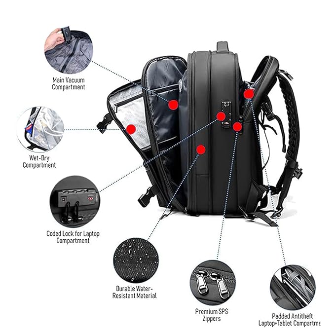 Vacuum Compression Backpack with Pump